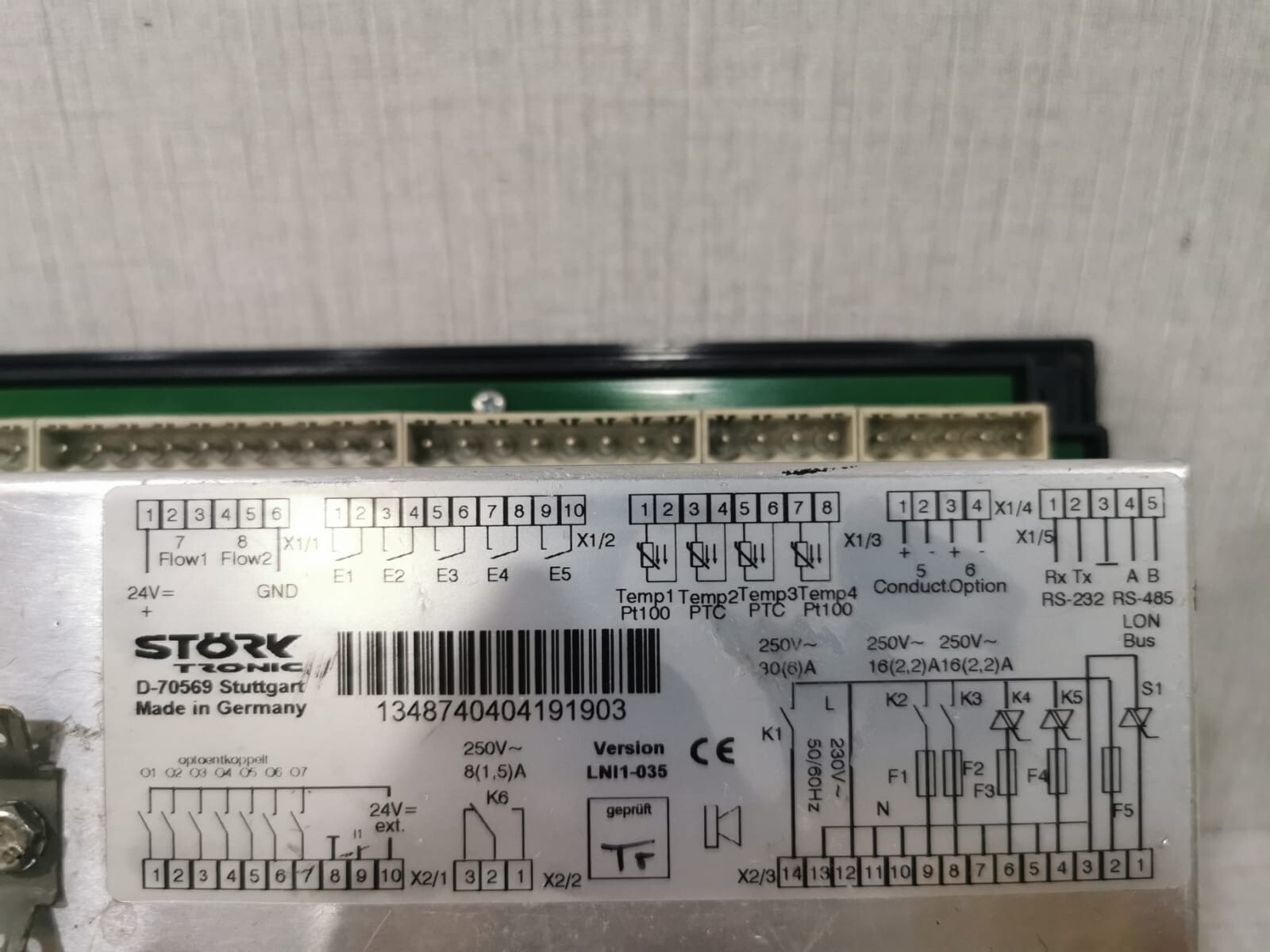 TERMOTEK AG LNI1-035 TERMOTEK AG LNI1-035 COOLING CONTROLLER 8