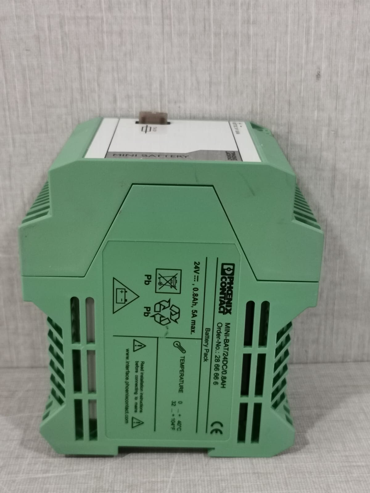 Phoenix Contact MINI-BAT/24DC/0.8AH PHOENIX CONTACT MINI-BAT/24DC/0.8AH MINI BATTERY 2