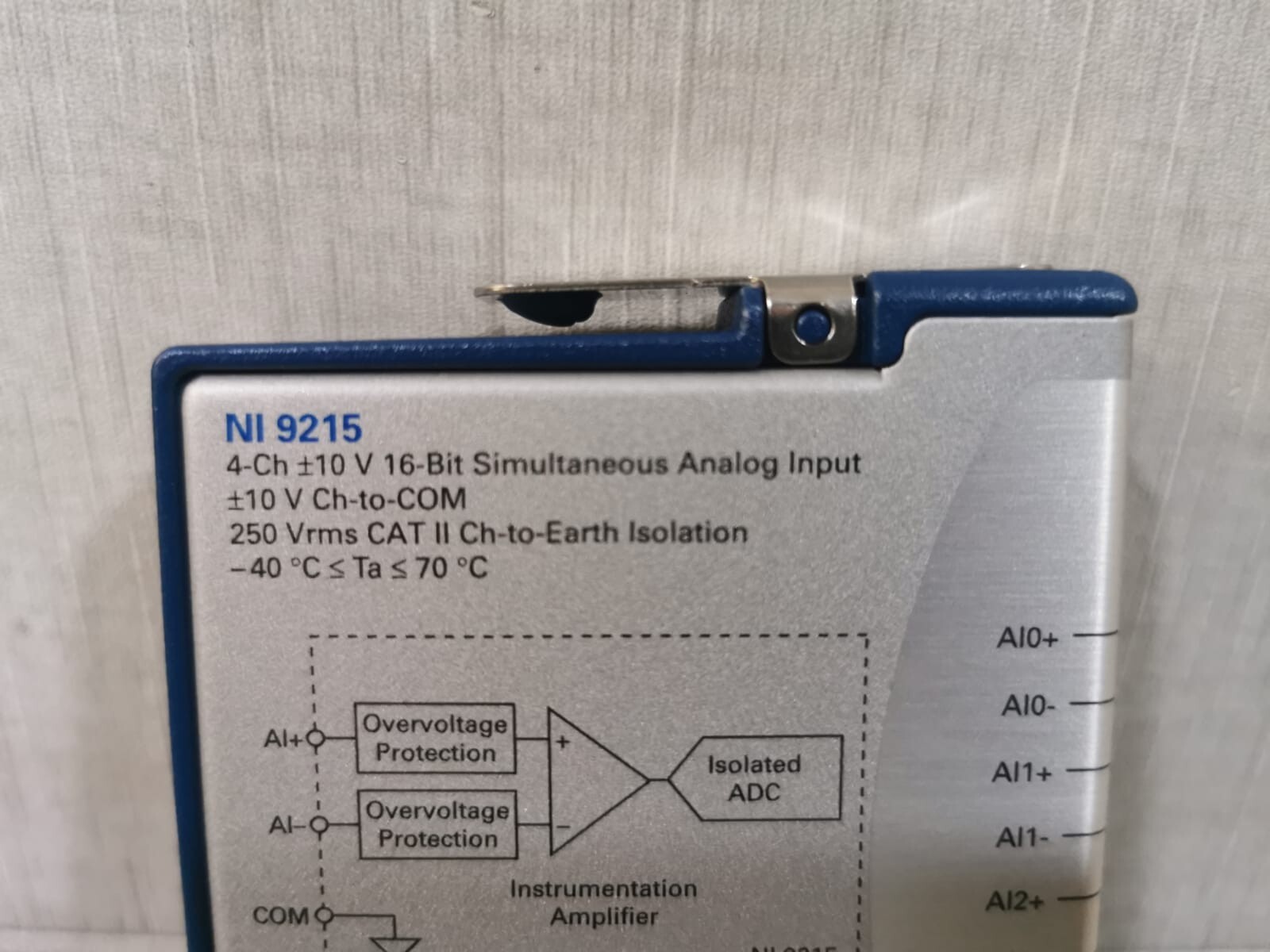 National Instruments NI 9215 NATIONAL INSTRUMENTS NI 9215 4-Ch +/- V 16-Bit SIMULTANEOUS ANALOG INPUT 4