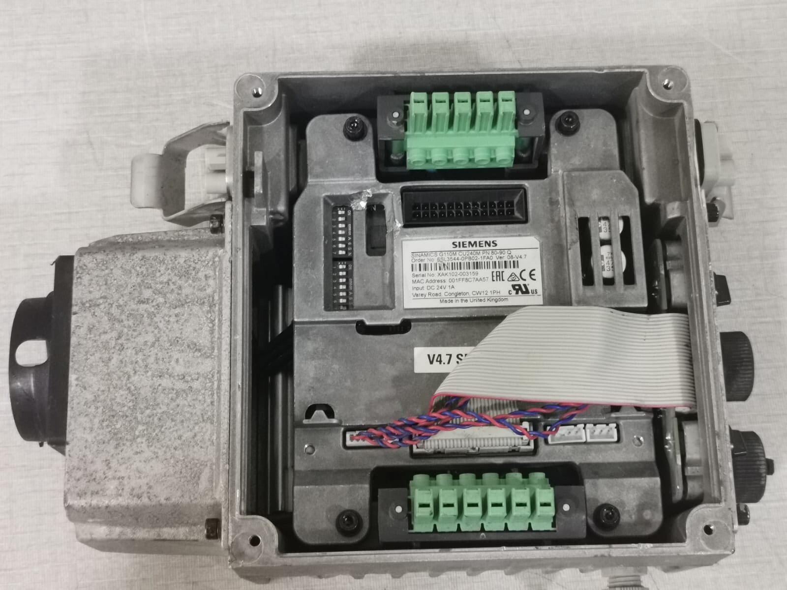 Siemens 6SL3544-0PB02-1FA0 SINAMICS G110M CU240M SIEMENS 6SL3544-0PB02-1FA0 SINAMICS G110M CU240M Control Unit 5