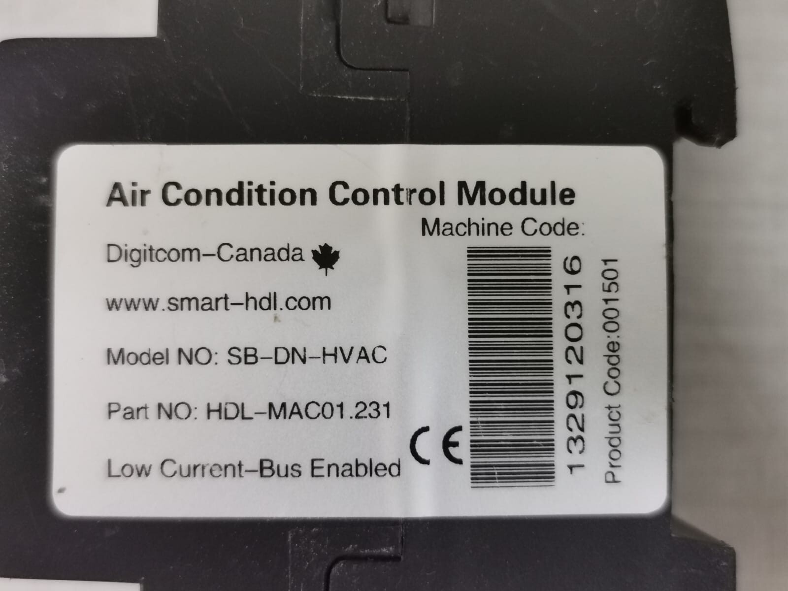 SMART-BUS HDL-MAC01.231 SMART-BUS SB-DN-HVAC /HDL-MAC01.231 AIR CONDITION CONTROL MODULE 2