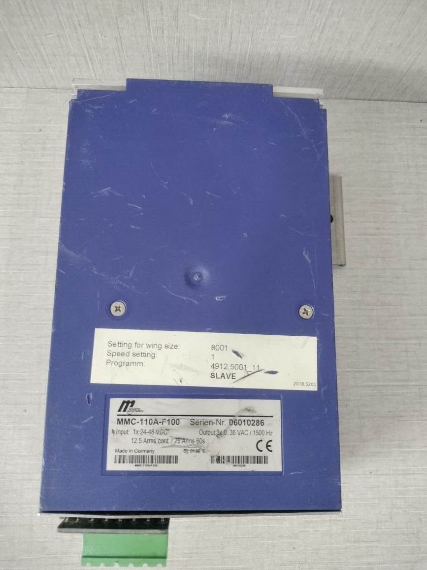 Magnetic AutoControL MMC-110A-F100 SW 4912 5001 V11 Magnetic AutoControL MMC-110A-F100 SW 4912 5001 V11 Slave Control Unit 48V 6