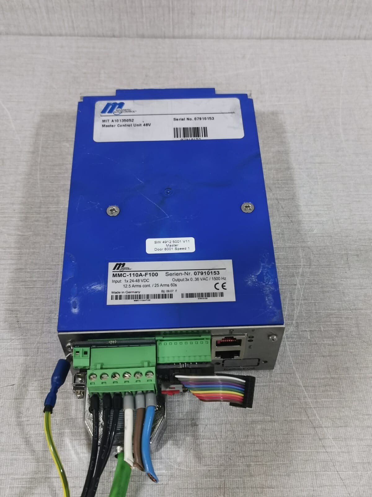 Magnetic AutoControl™ MMC-110A-F100 Magnetic AutoControl MMC-110A-F100 Master Control Unit 48V 4