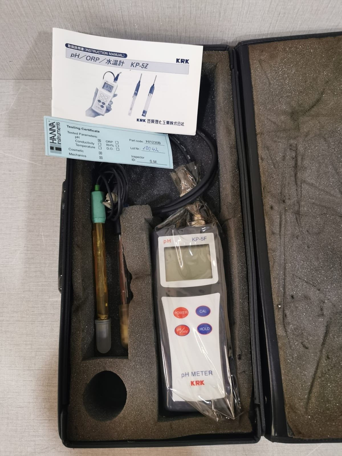 Kasahara Chemical Instruments Corp. KP-5F KRK KP-5F pH METER- INCOMPLETE ACCESSORIES 3