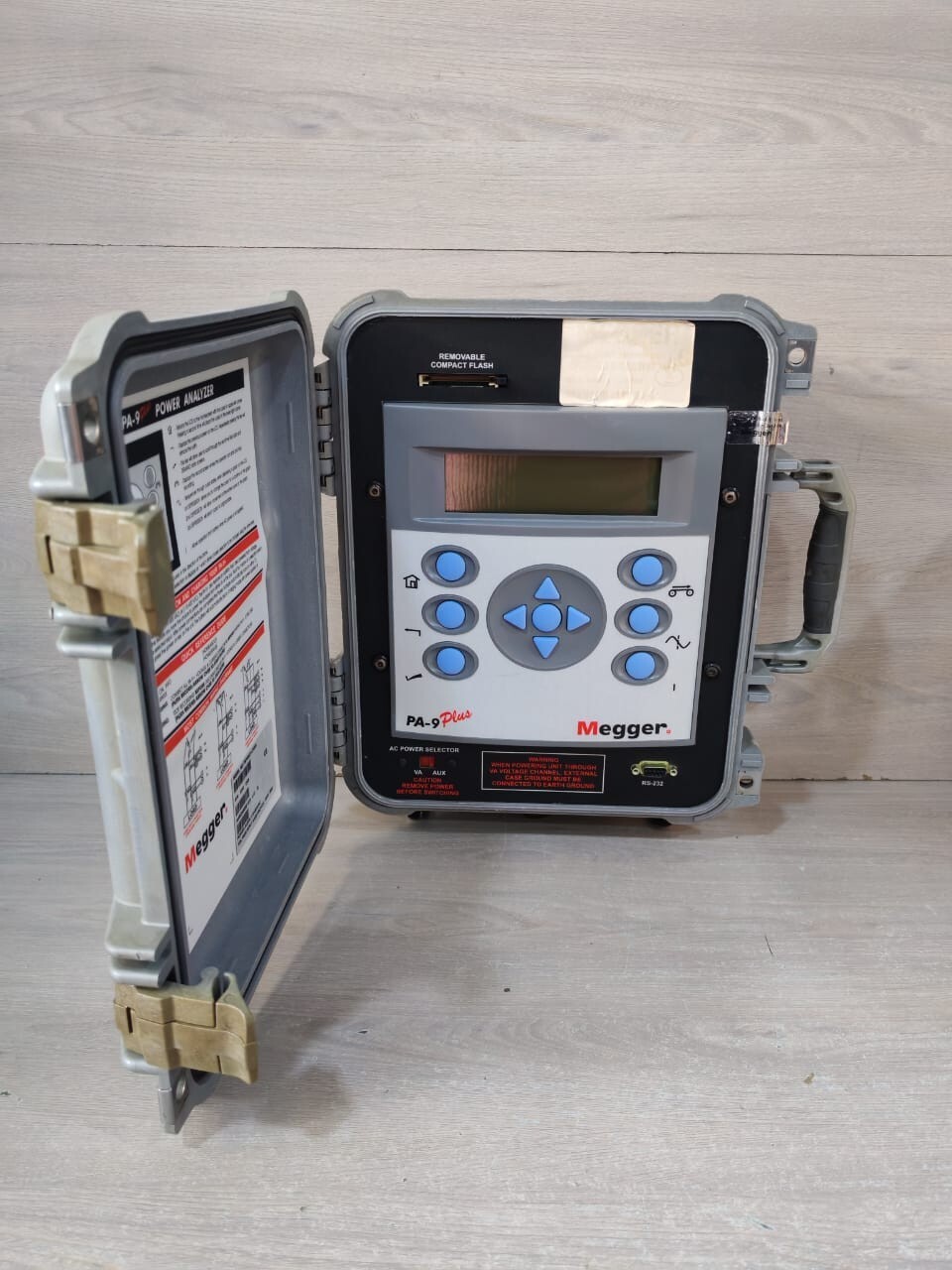 Megger PA-9 Plus P9P00021-01000 H/W VER 4.02 B Megger PA-9 Plus H/W VER 4.02 B 90-600VAC PORTABLE POWER QUALITY ANALYZER-TESTED 7