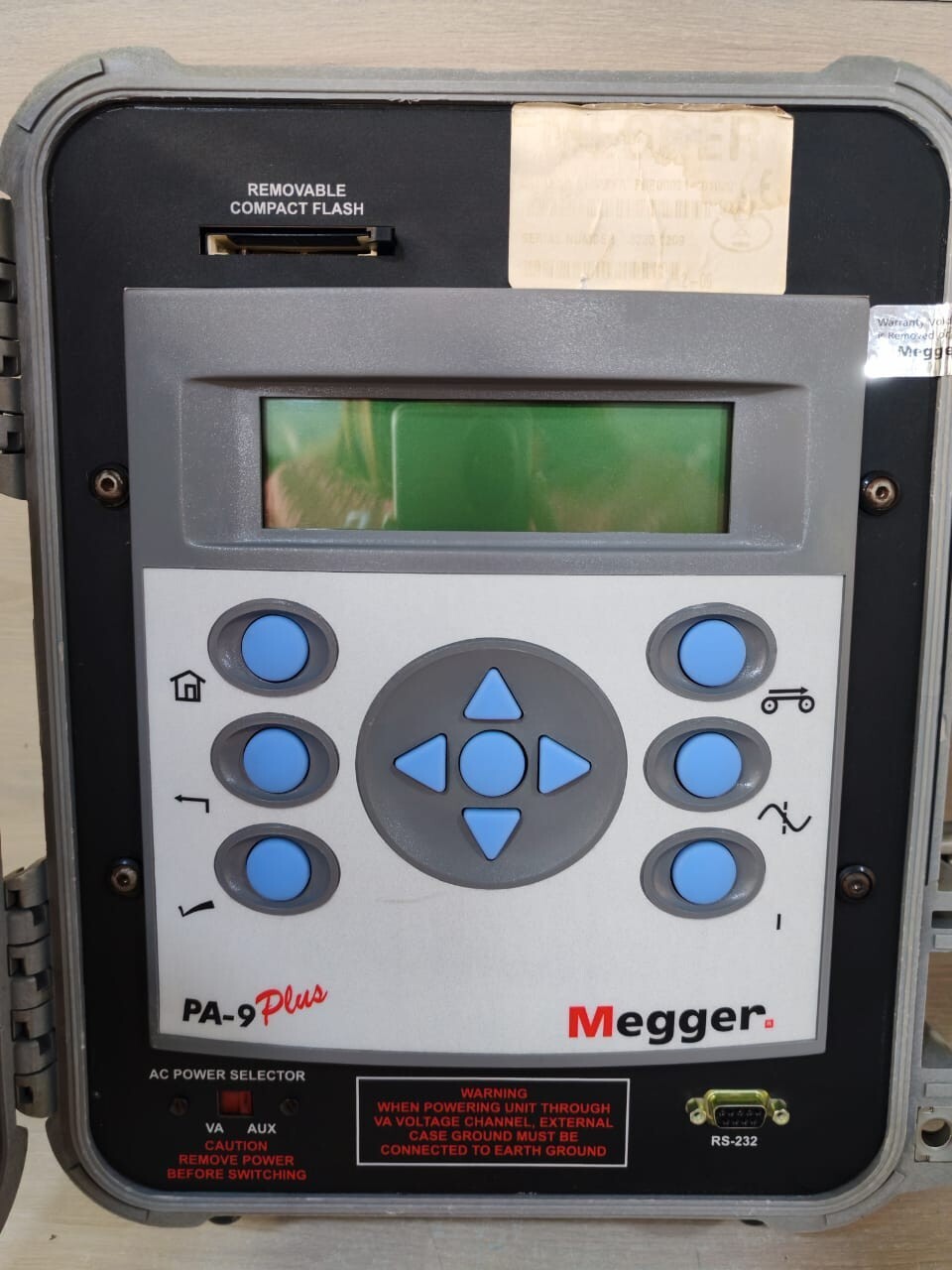 Megger PA-9 Plus P9P00021-01000 H/W VER 4.02 B Megger PA-9 Plus H/W VER 4.02 B 90-600VAC PORTABLE POWER QUALITY ANALYZER-TESTED 10