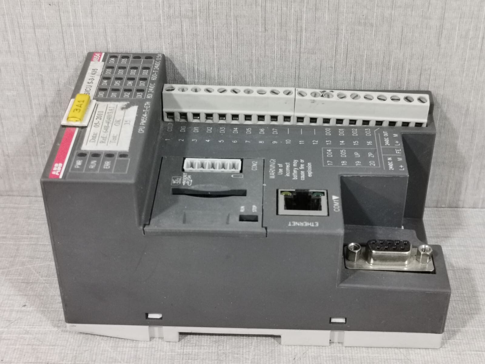 ABB ITNE968900R0110 ABB PM554-T-ETH A0/ ITNE968900R0110 CENTRAL PROCESSING UNIT PLC 4