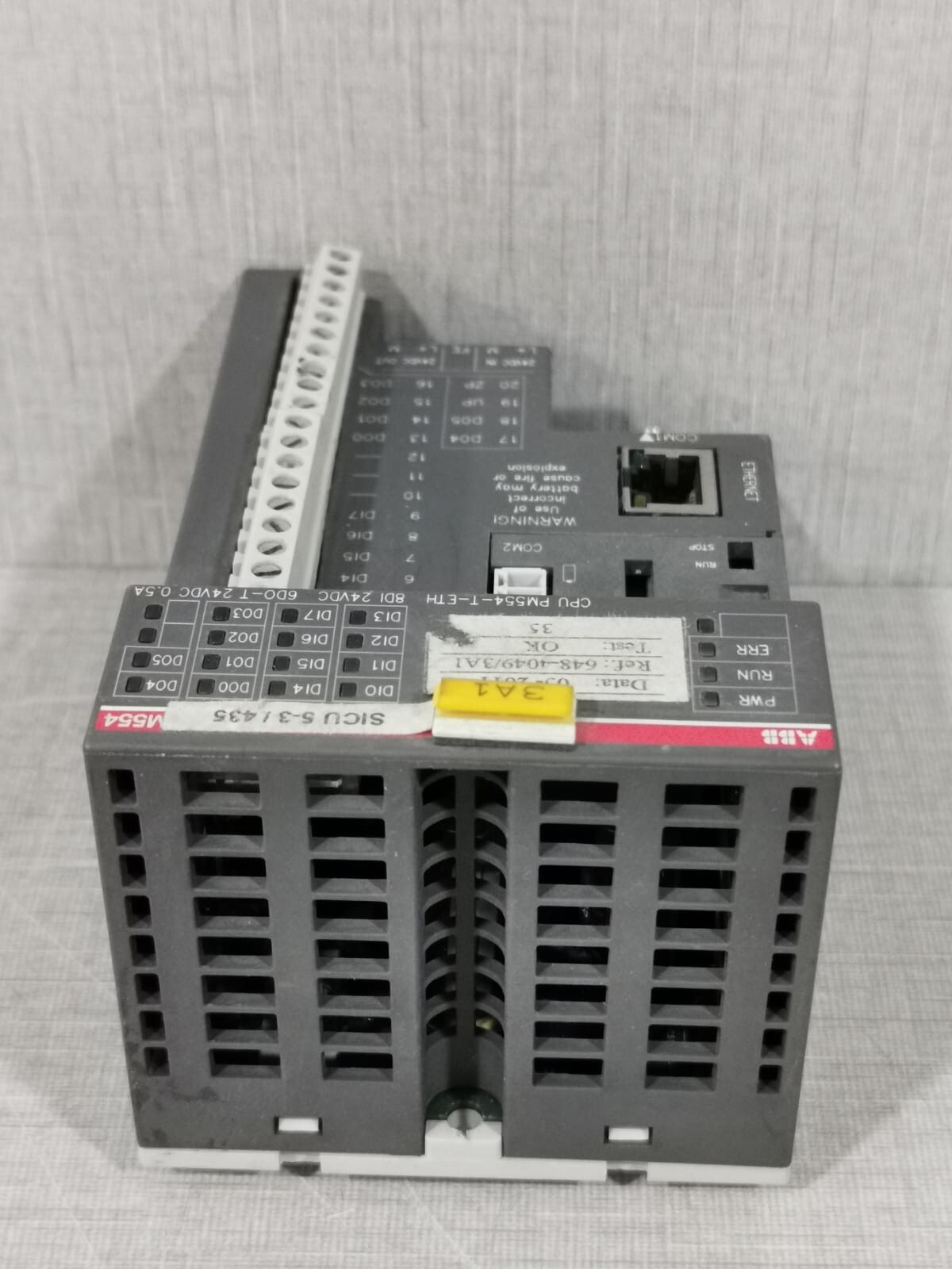 ABB ITNE968900R0110 ABB PM554-T-ETH A0/ ITNE968900R0110 CENTRAL PROCESSING UNIT PLC 6