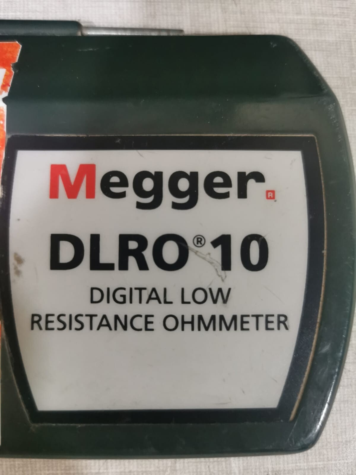 Megger DLRO-10 MEGGER DLRO 10 DIGITAL LOW RESISTANCE OHMETER 5