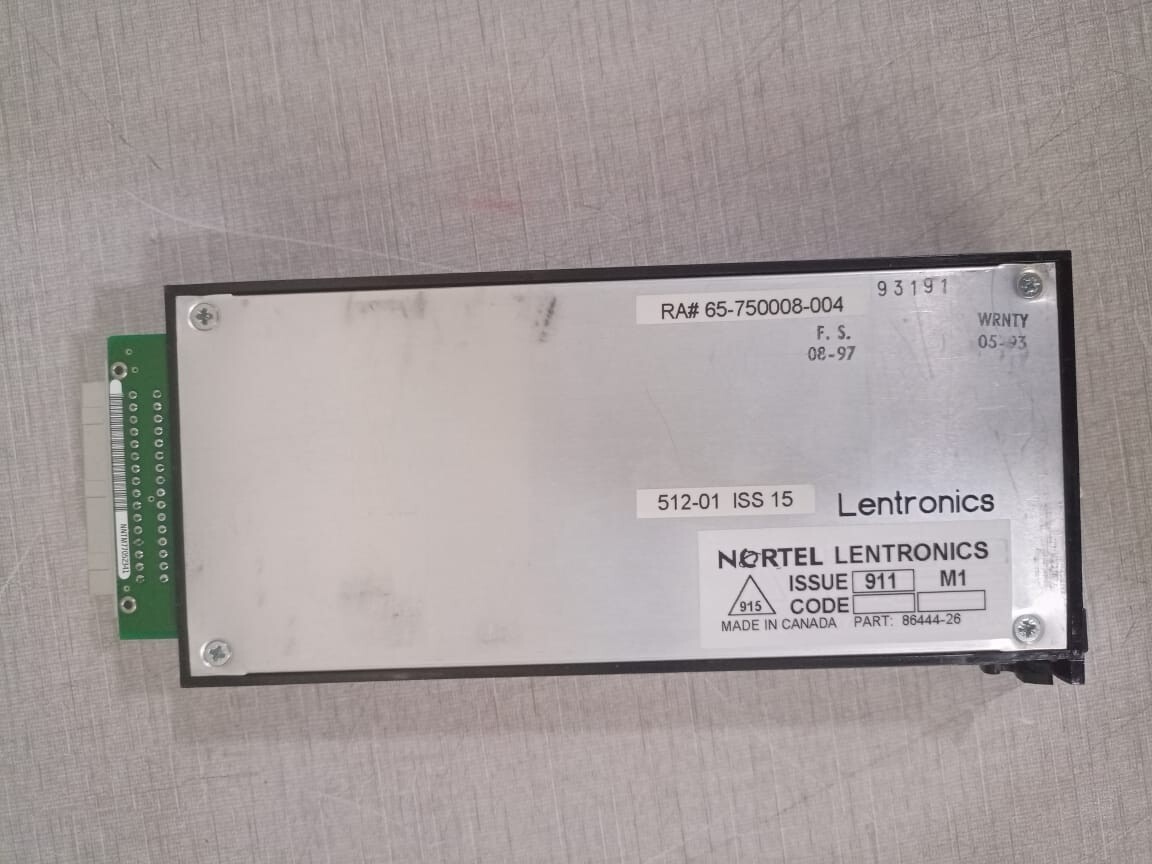 NORTEL B86444-26 Nortel Lentronics Multiplexers B86444-26 4W VF E&M UNIT 2