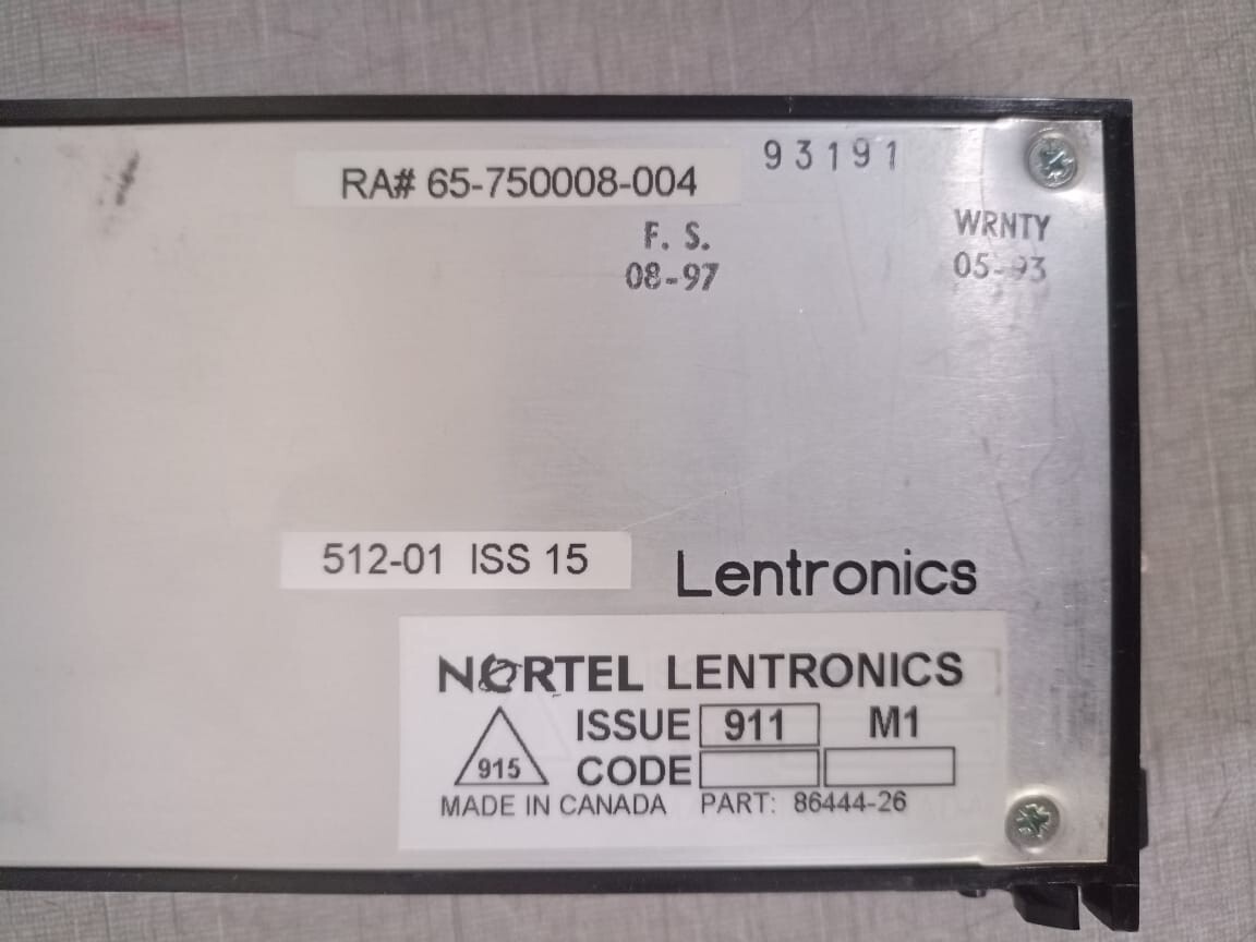 NORTEL B86444-26 Nortel Lentronics Multiplexers B86444-26 4W VF E&M UNIT 3