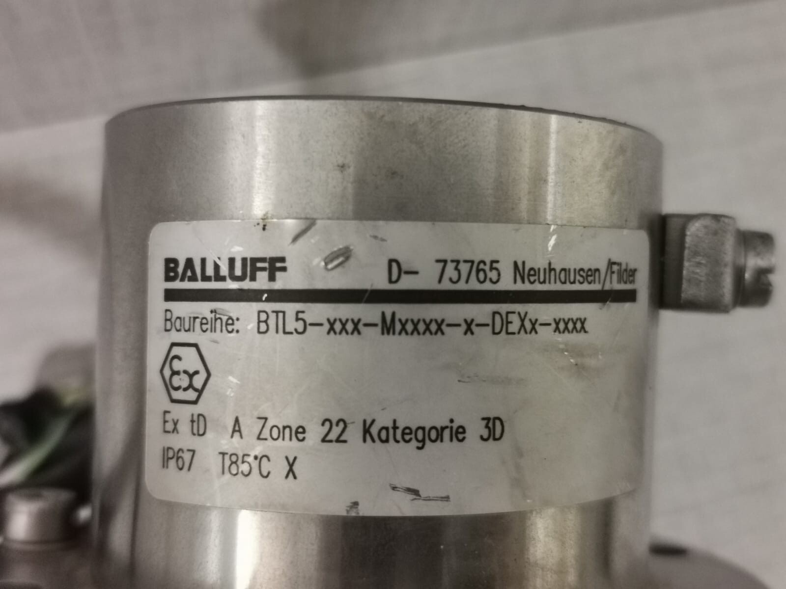 Balluff E17-M0100-J-DEXB-K02 BALLUFF BTL5-E17-M0100-J-DEXB-K02 MICROPULSE TRANSDUCER 2