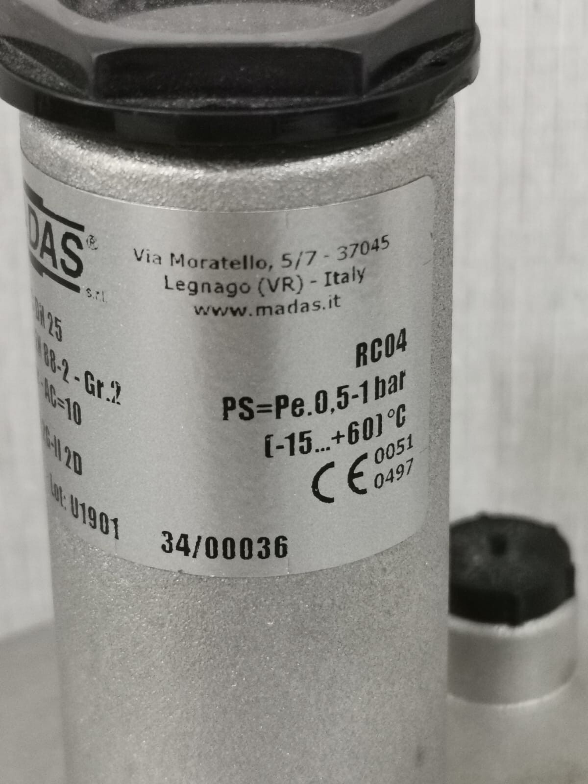 MADAS DN25 MADAS RG/2MC DN25 Relief Valves W 3