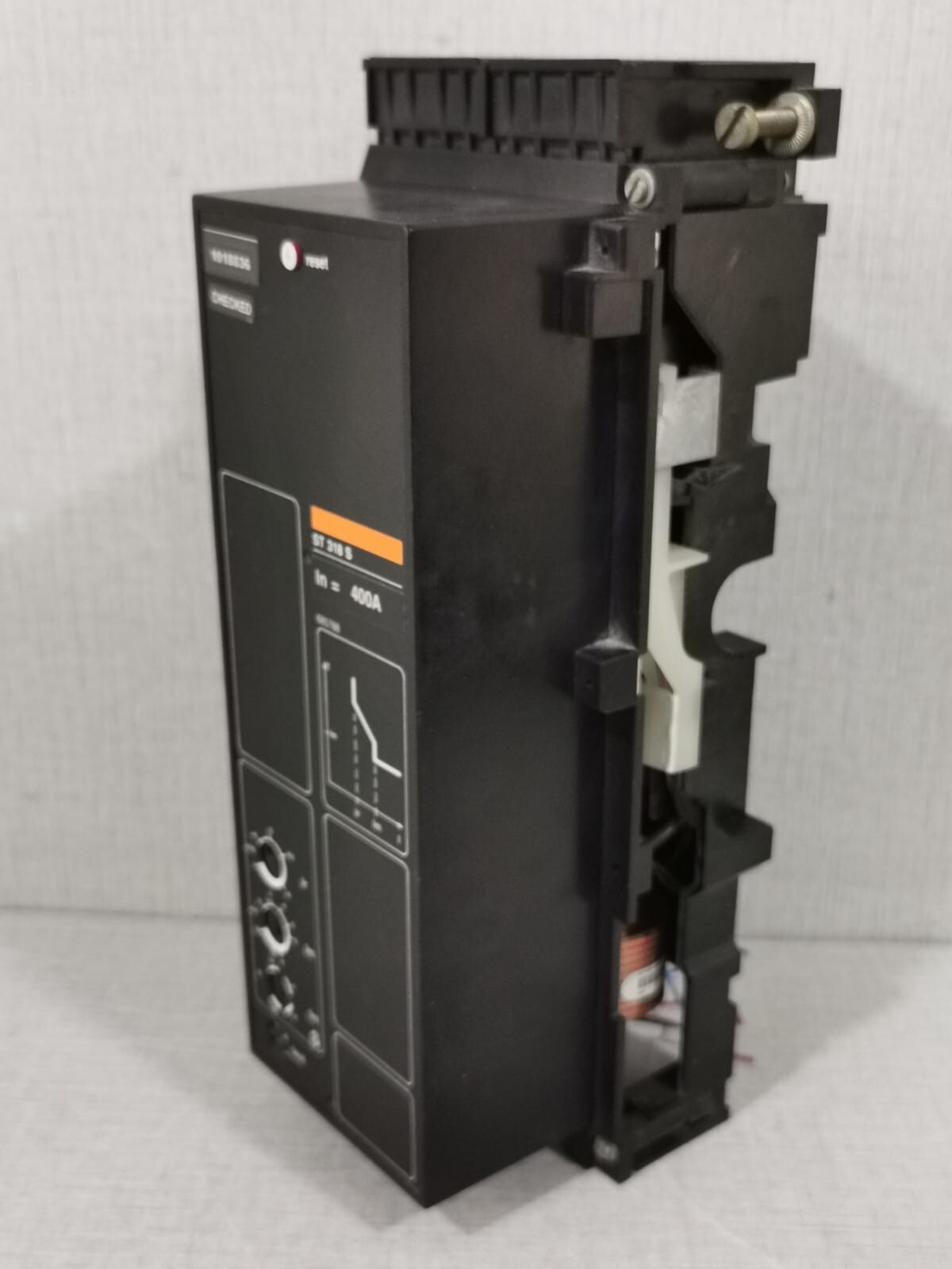 MERLIN GERIN ST318S MERLIN GERIN ST318S ELECTRIC TRIP CONTROL CIRCUIT BREAKER ST 318 S IN=400A 4
