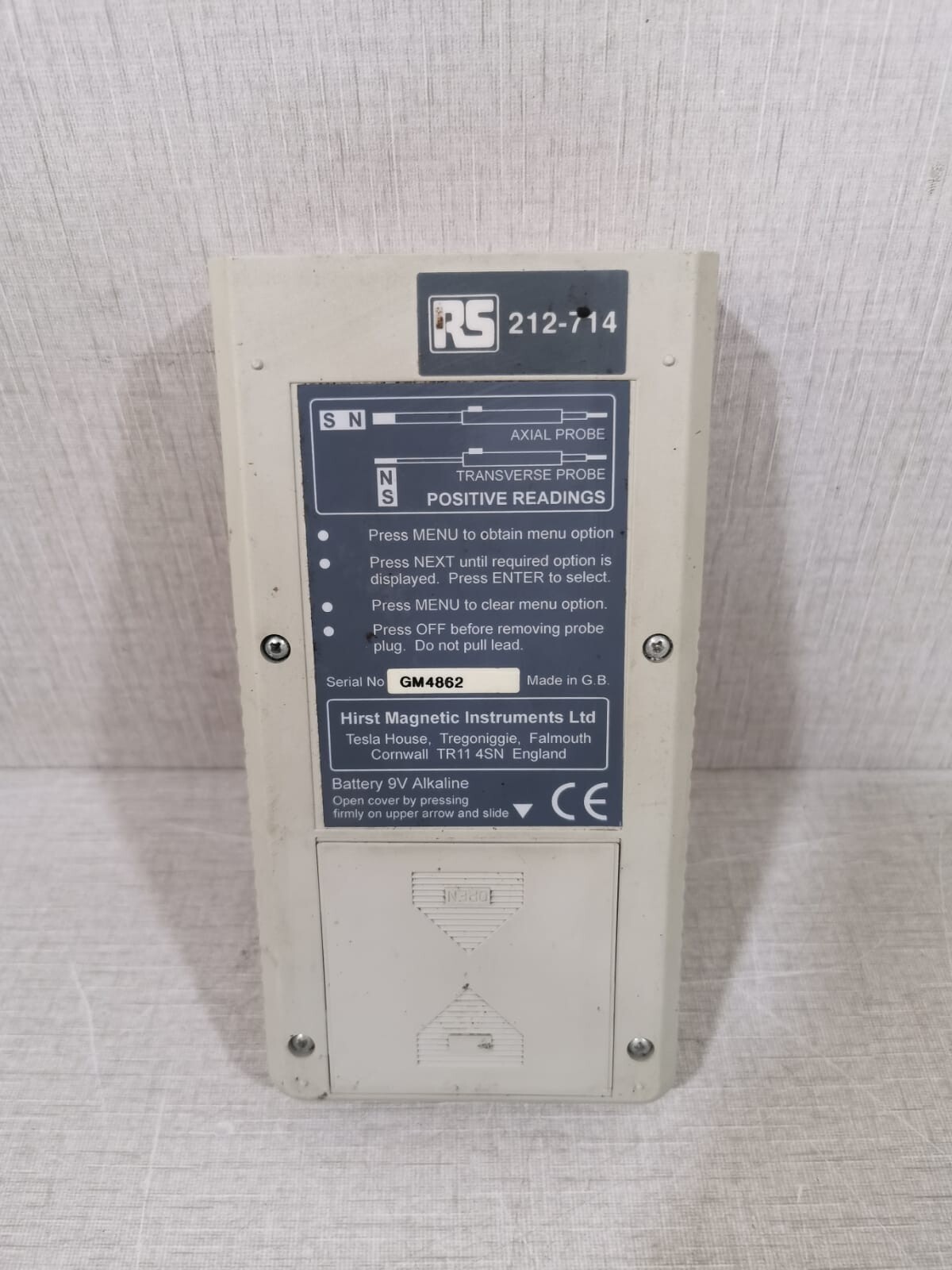 UNKNOWN GM04 Hirst Magnetic GM04 Handheld Magnetic Field Gaussmeter 6