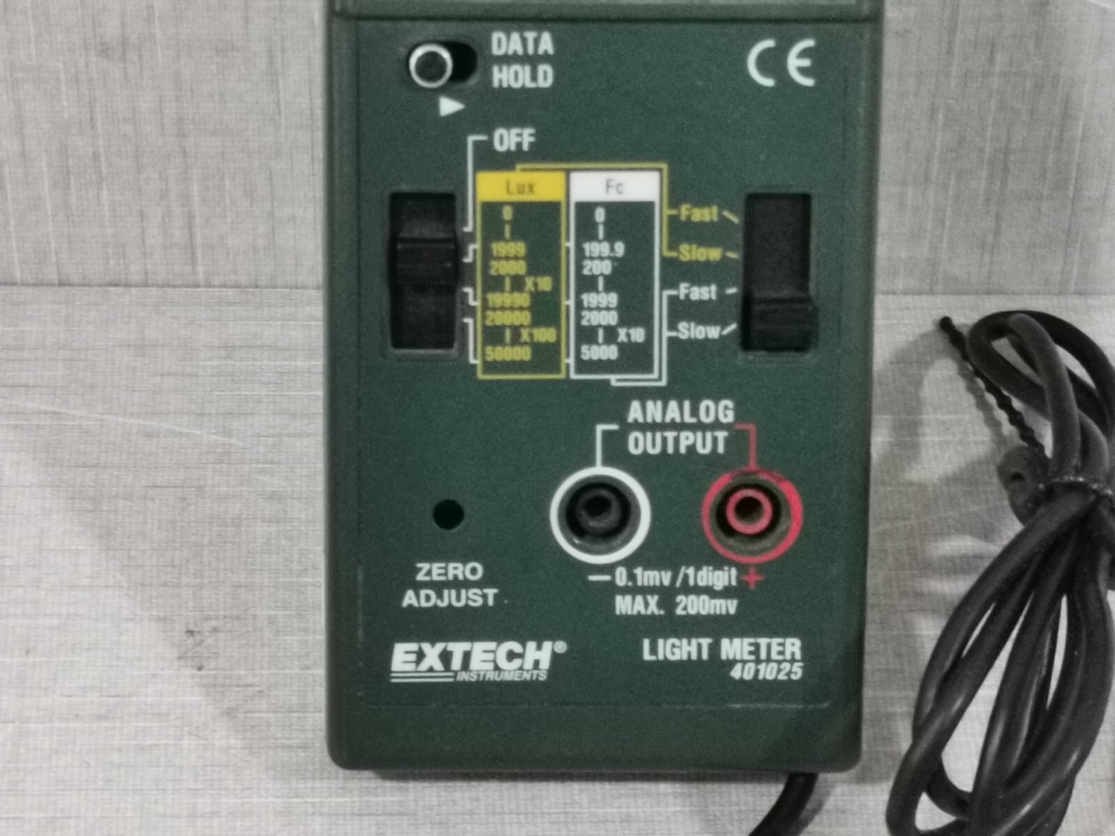 Extech METER-401025 EXTECH Instruments Foot Candle Lux Digital Light Meter 401025 4