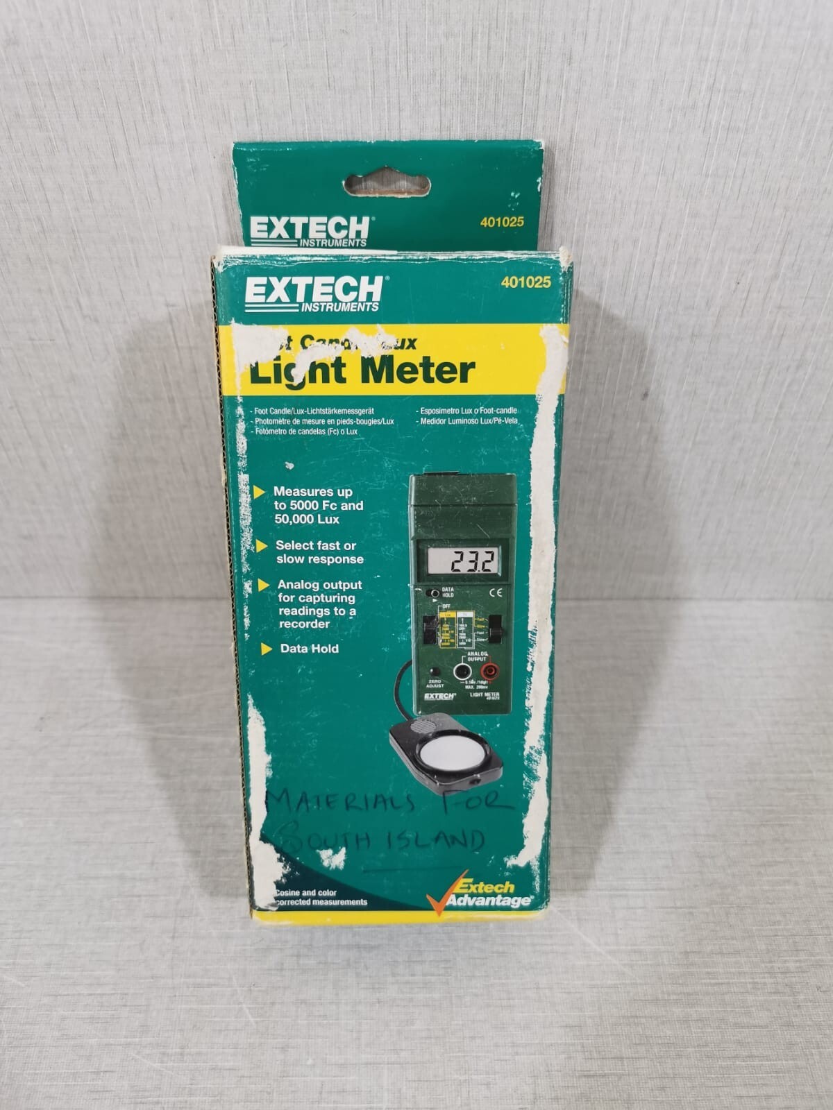 Extech METER-401025 EXTECH Instruments Foot Candle Lux Digital Light Meter 401025 10