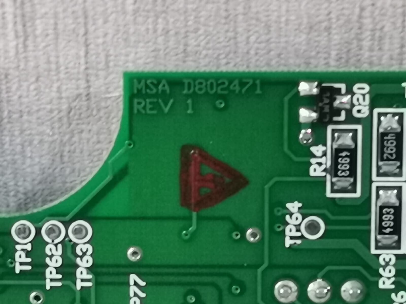 MSA D802471 MSA Main Electronics Board D802471, Assy Part No. 802470 6