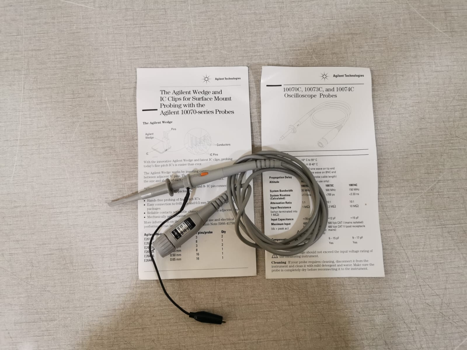 Agilent 10074C Oscilloscope Probe 10:1 10M 15pf for 1M 9-17pf