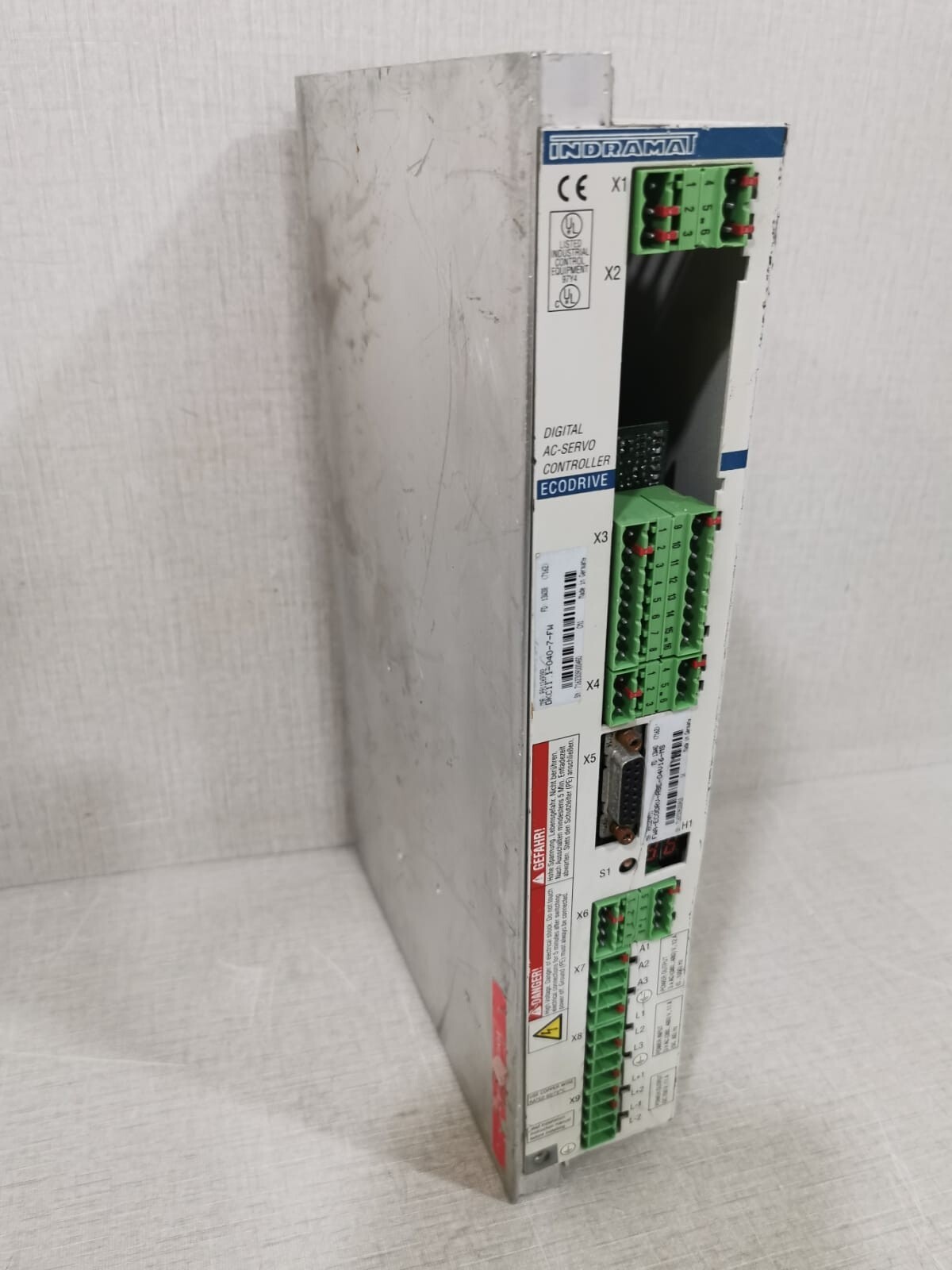 Bosch Rexroth DKC11.1-040-7-FW INDRAMAT DIGITAL AC-SERVO CONTROLLER DKC11.1-040-7-FW / FWA-ECODRV-ASE-04V16-MS 7