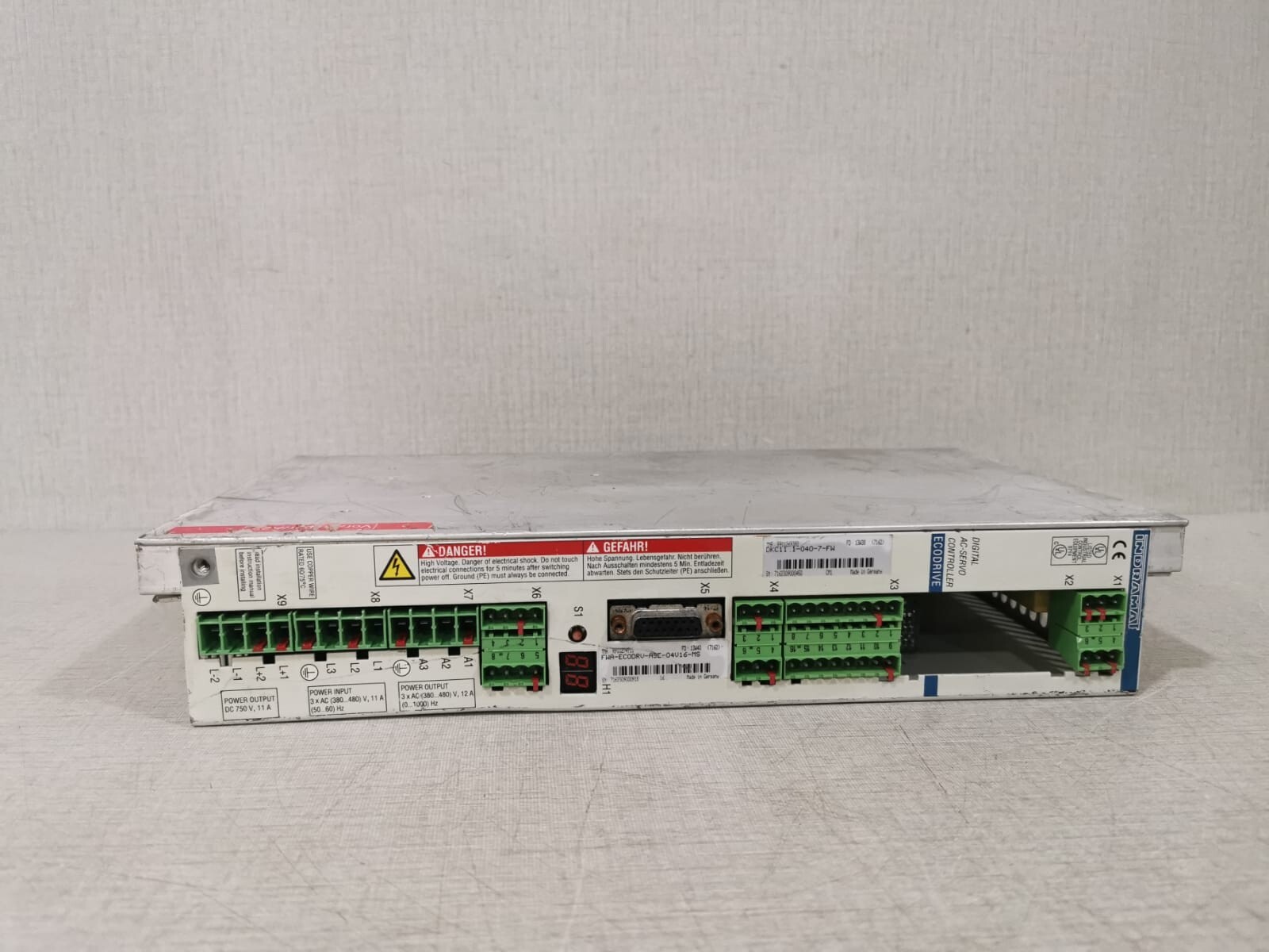 Bosch Rexroth DKC11.1-040-7-FW INDRAMAT DIGITAL AC-SERVO CONTROLLER DKC11.1-040-7-FW / FWA-ECODRV-ASE-04V16-MS 9