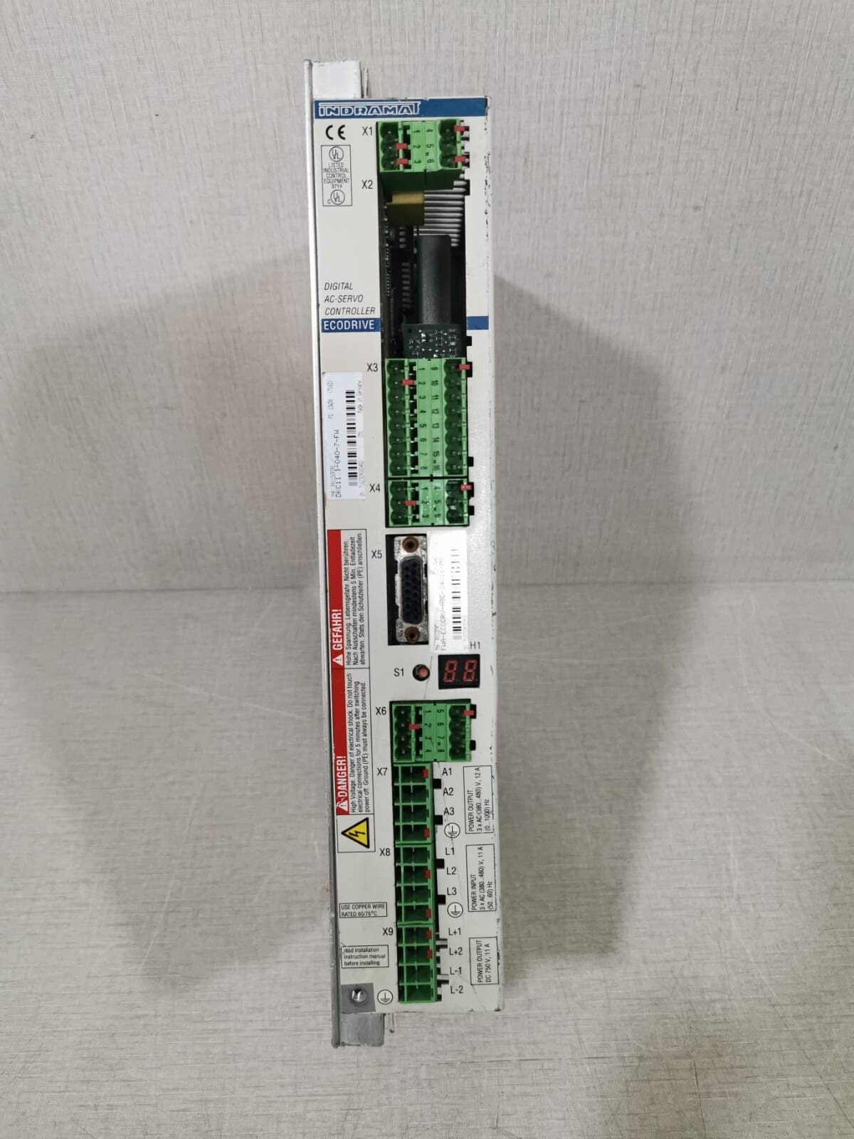 INDRAMAT DIGITAL AC-SERVO CONTROLLER DKC11.1-040-7-FW / FWA-ECODRV-ASE-04V16-MS