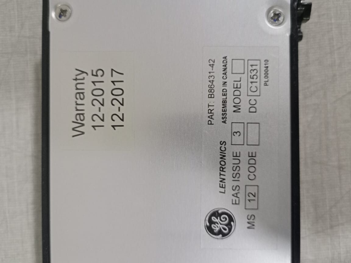 GE B86431-42 GE LENTRONICS MULTIPLEXERS B86431-42 (48V) Power Unit 9