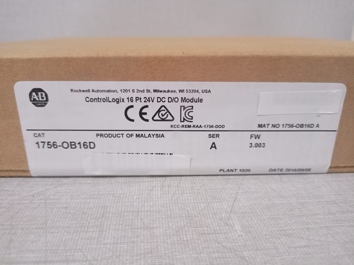 Rockwell Automation 1756-OB16D Factory Sealed AB 1756-OB16D SER A ControlLogix 16 Pt 24V DC D/O Module 3