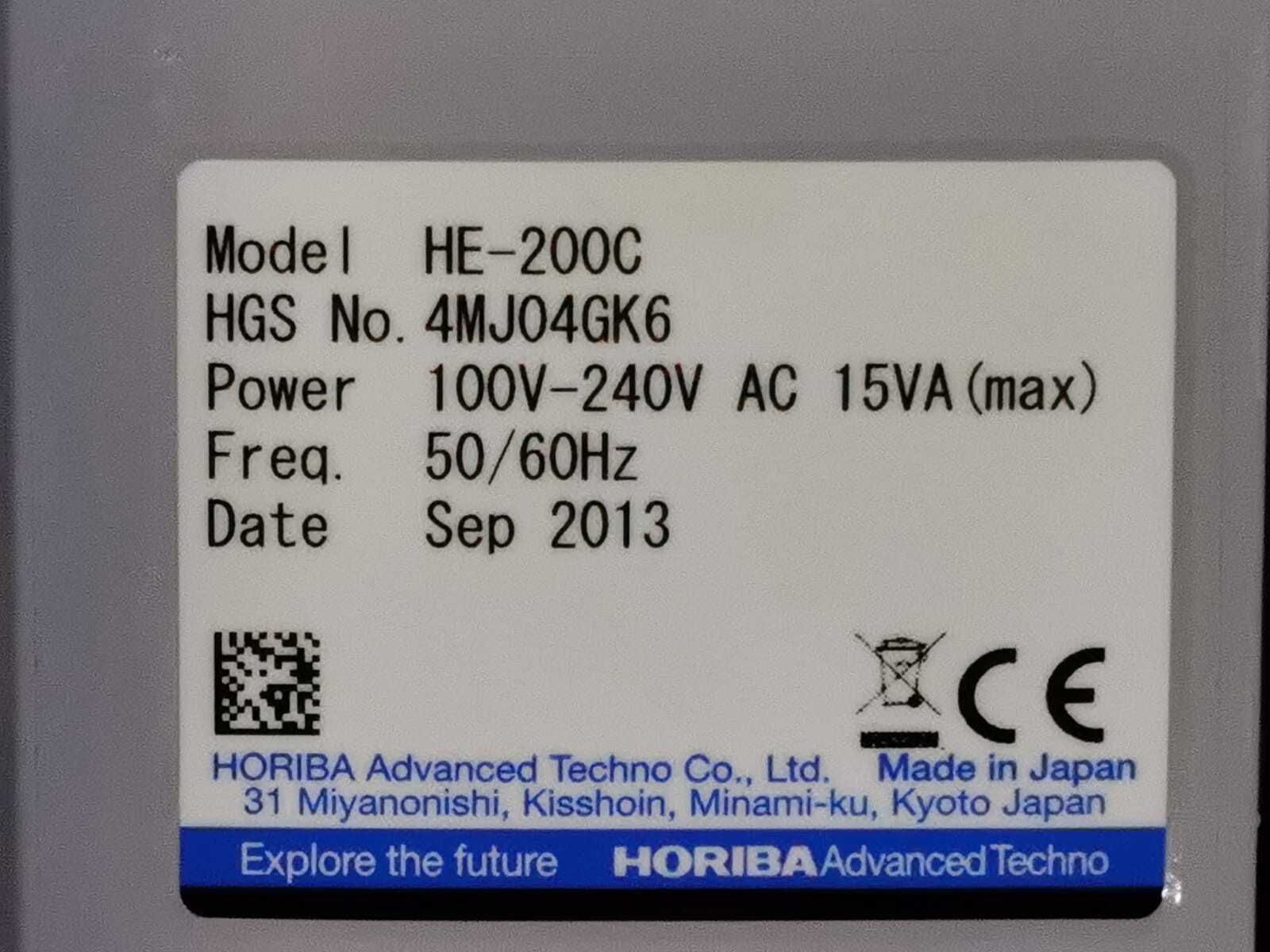 HORIBA METER-100 HORIBA HE-200C Conductivity Meter 100-240V 4