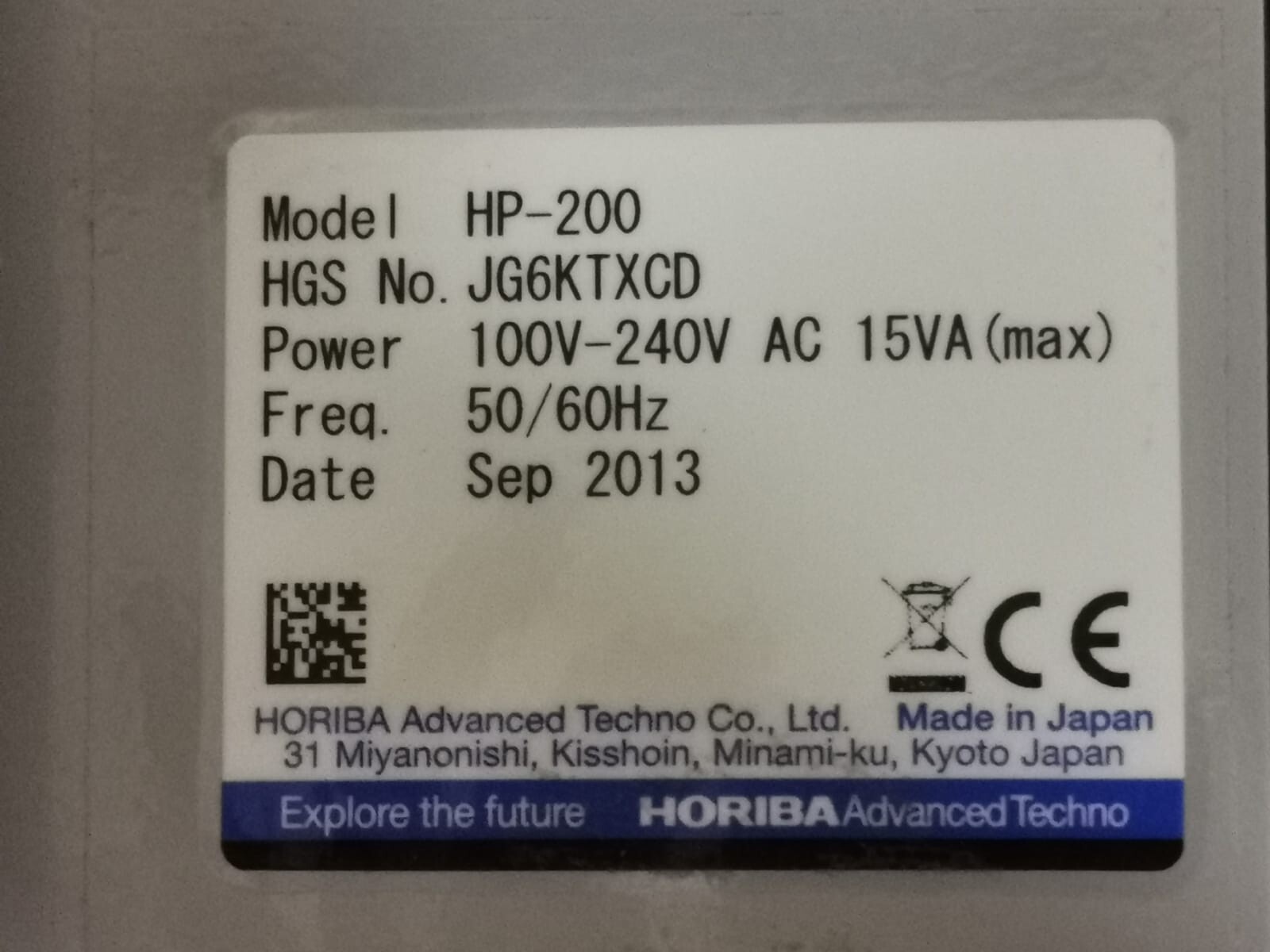 HP HP-200 HORIBA HP-200 pH Meter 4