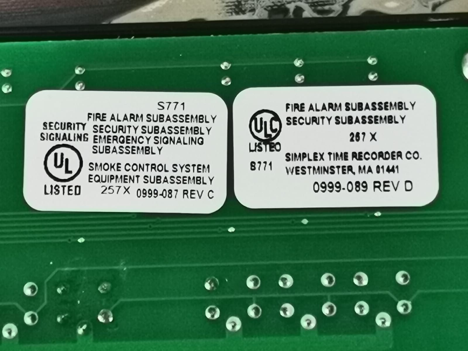Simplex 4100-1275 Simplex 4100-1275 HOA IBC MOD/24 Switch/24WH LED Part No. 0743816 7