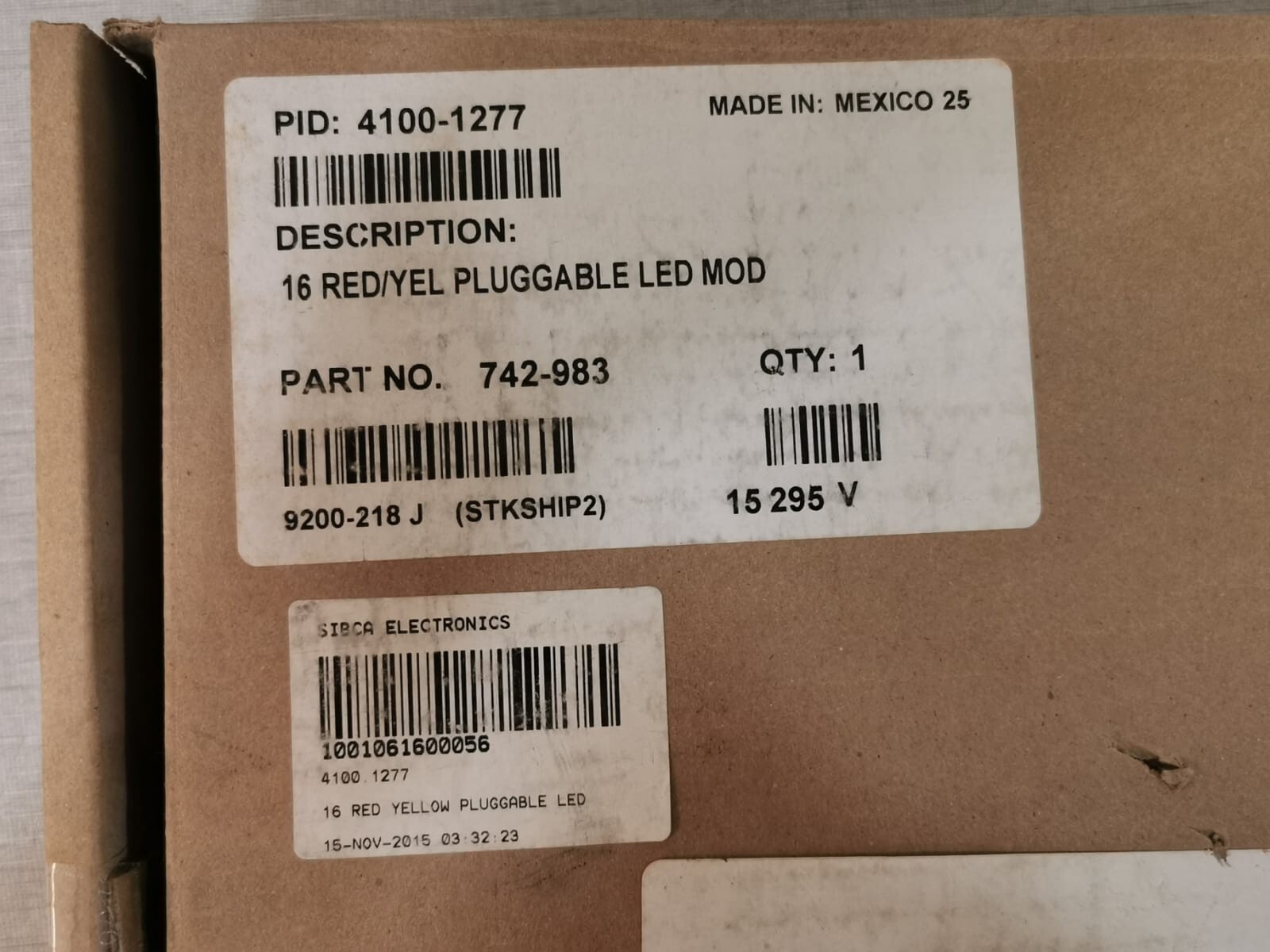 Simplex 4100-1277 Simplex 4100-1277 | 16 Red/Yellow Pluggable LED Module | Part No. 742-983 8