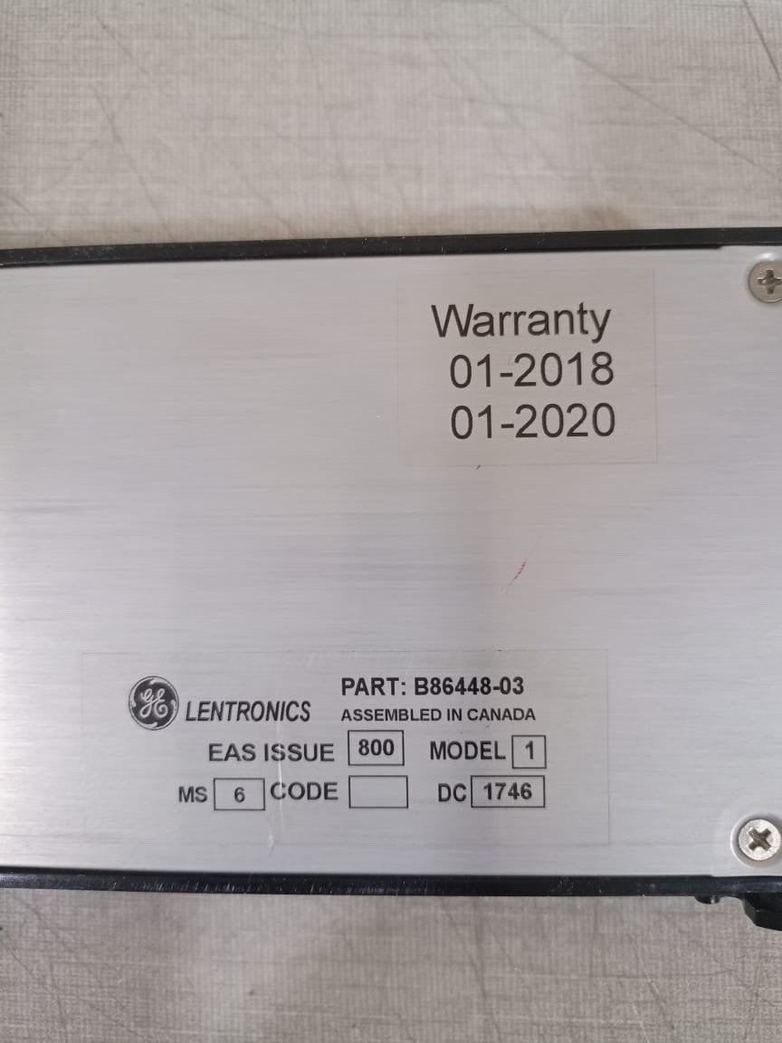 GE 087-86447-02 GE Lentronics Multiplexers B86448-03 DATA-LS Unit / 087-86447-02 4
