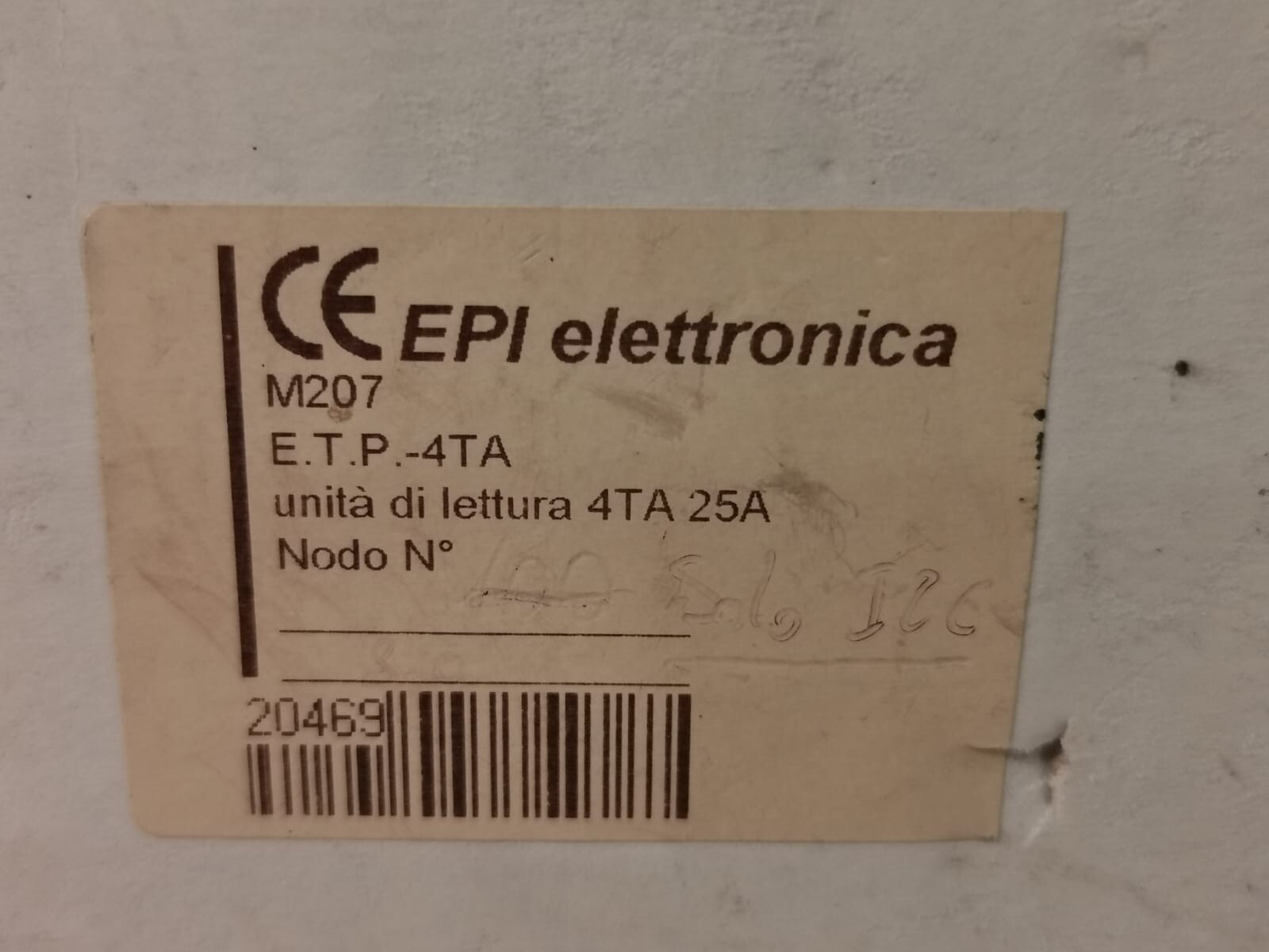 EPI M207 EPI ELETTRONICA M207 E.T.P- 4TA 3