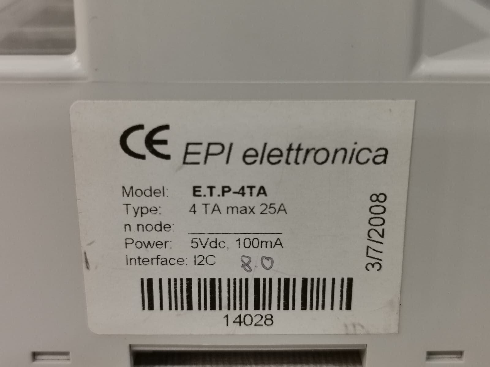 EPI M207 EPI ELETTRONICA M207 E.T.P- 4TA 8