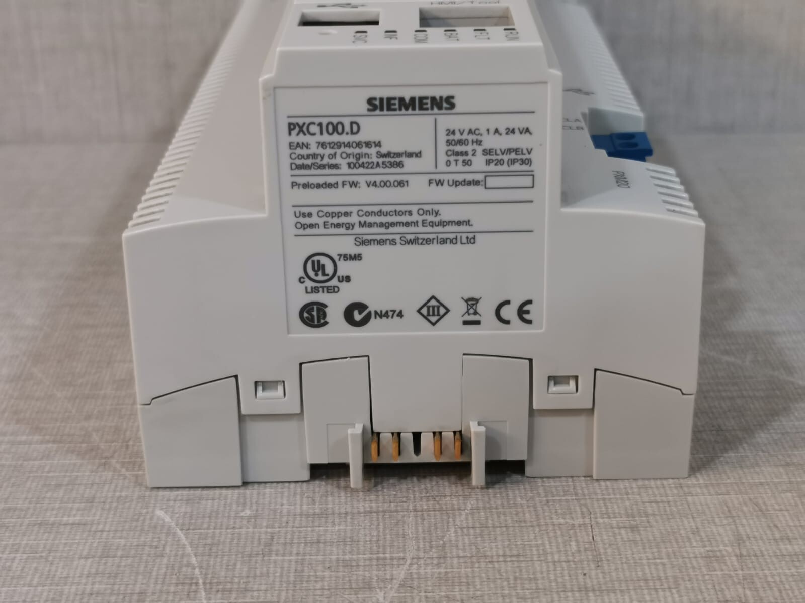 Siemens PXC100.D Siemens PXC100.D Automation Station BACNET 24V 8