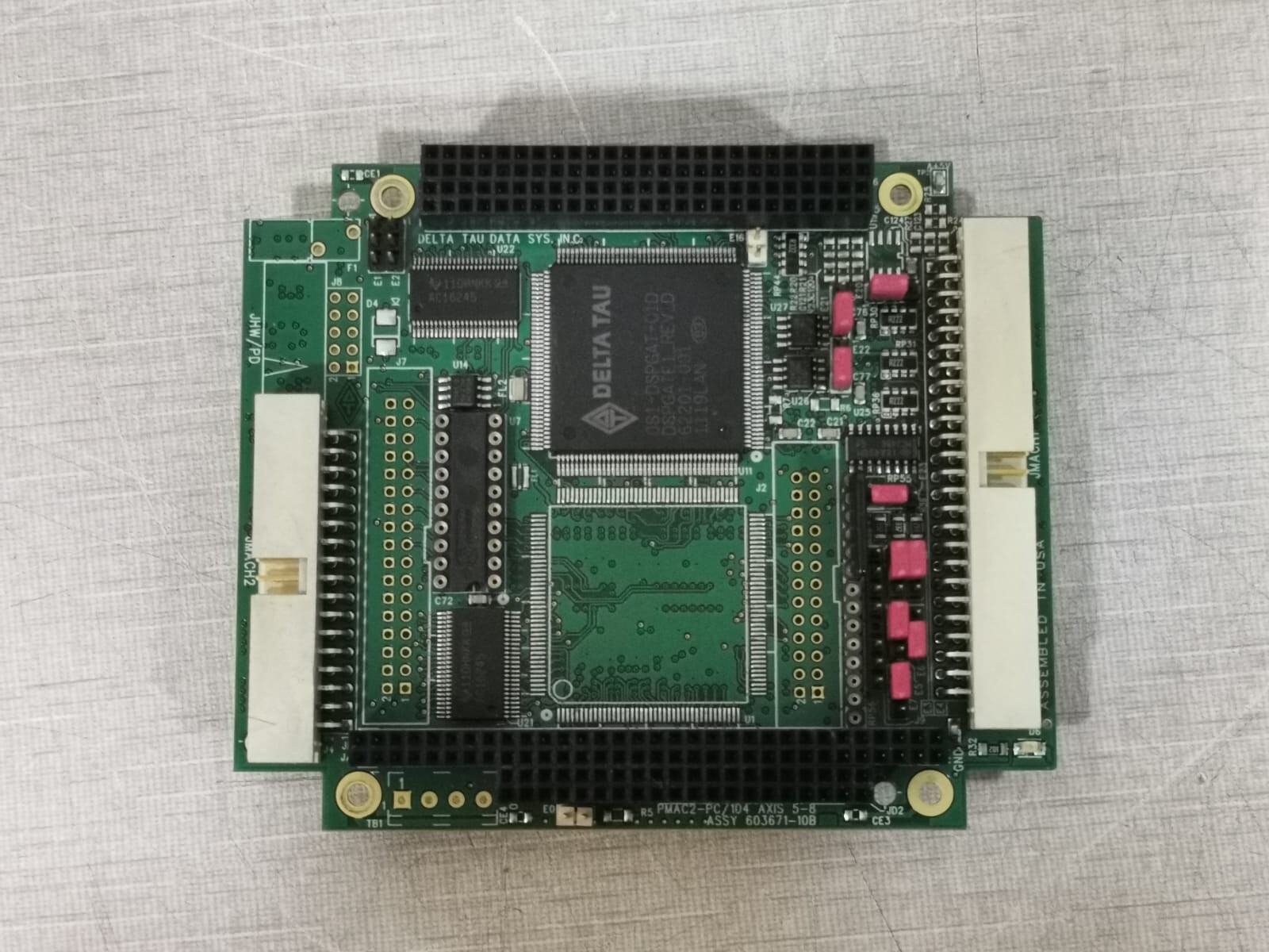 Delta Tau Assy 603671-10B Delta Tau Data Sys PMAC2-PC/104 Axis 5-8 Assy 603671-10B Printed Circuit Board 2