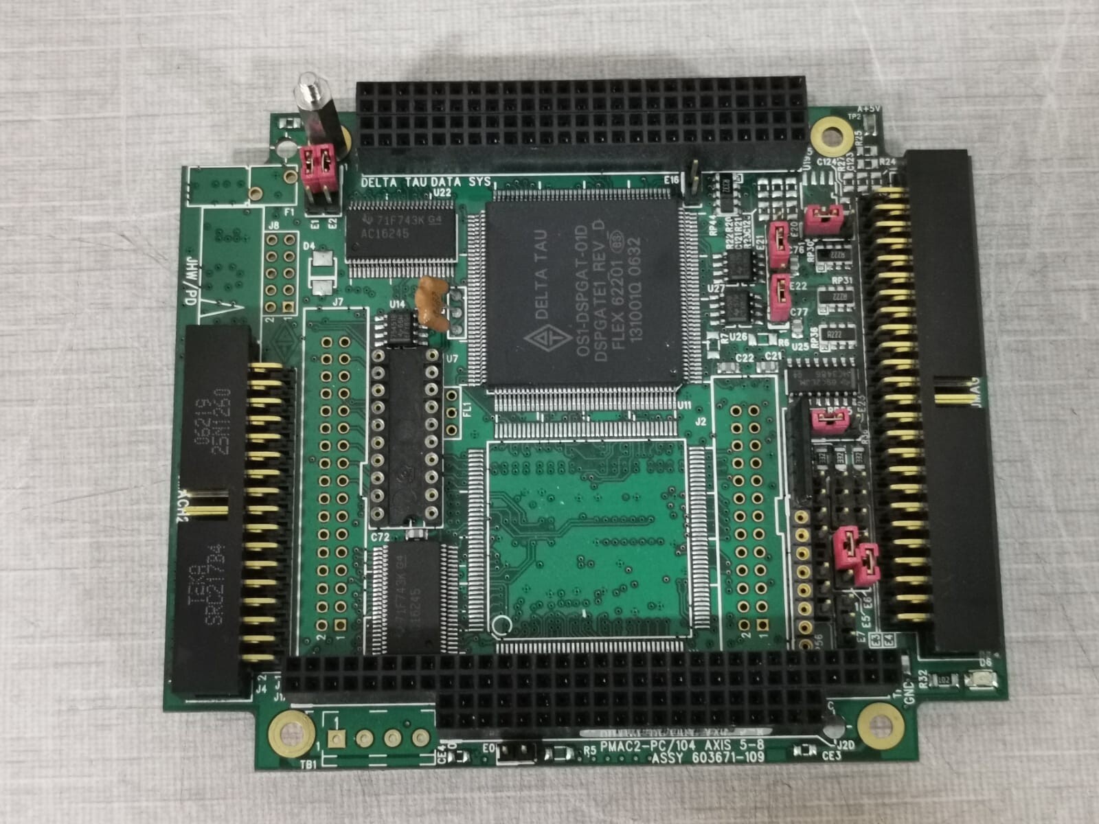 Delta ASSY-603671 Delta Tau Data Sys PMAC2-PC/104 Axis 5-8 Assy 603671-109 Printed Circuit Board 2