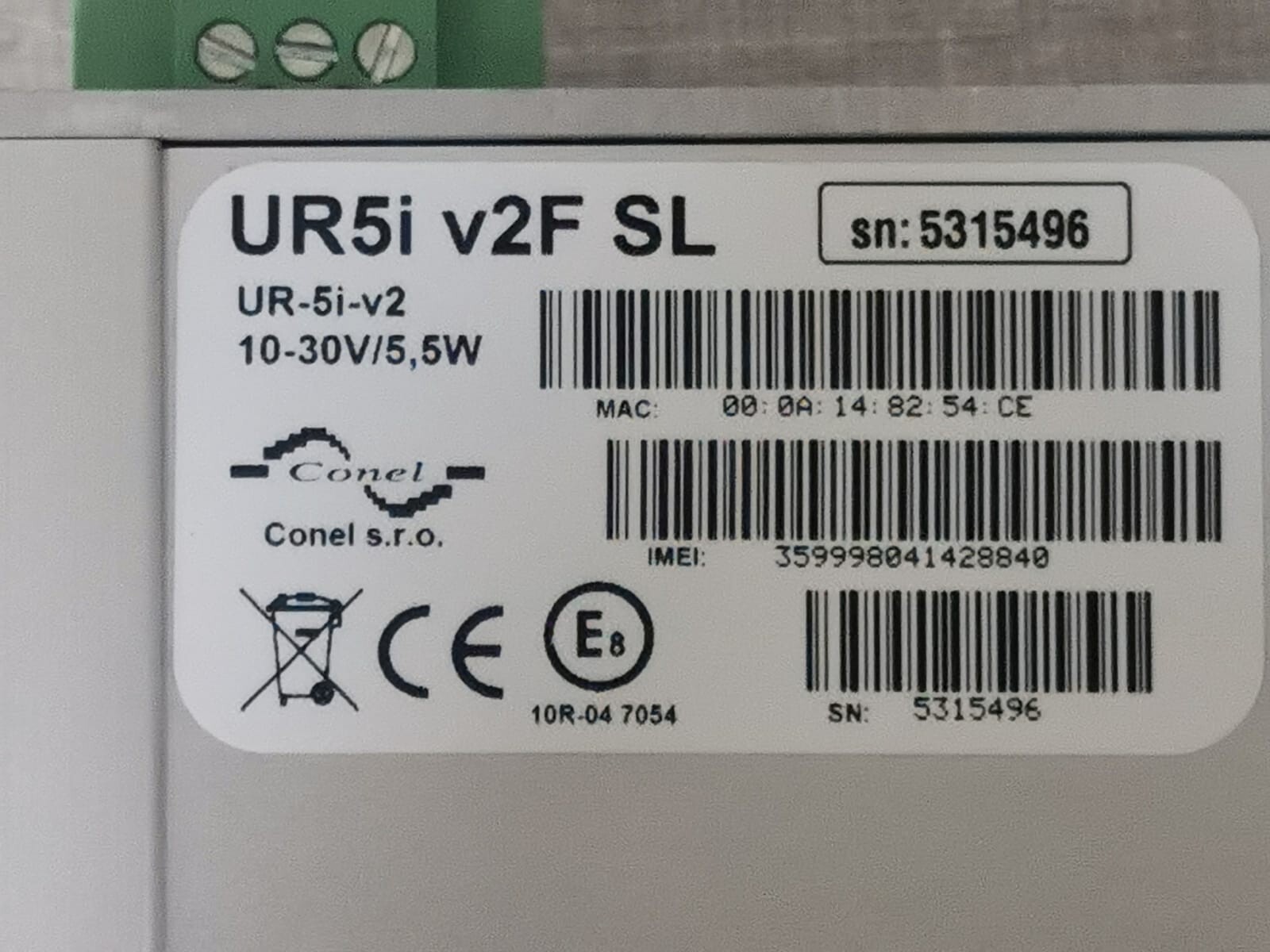 CONEL UR5i v2F SL CONEL UR5i v2F SL Networking Device 3