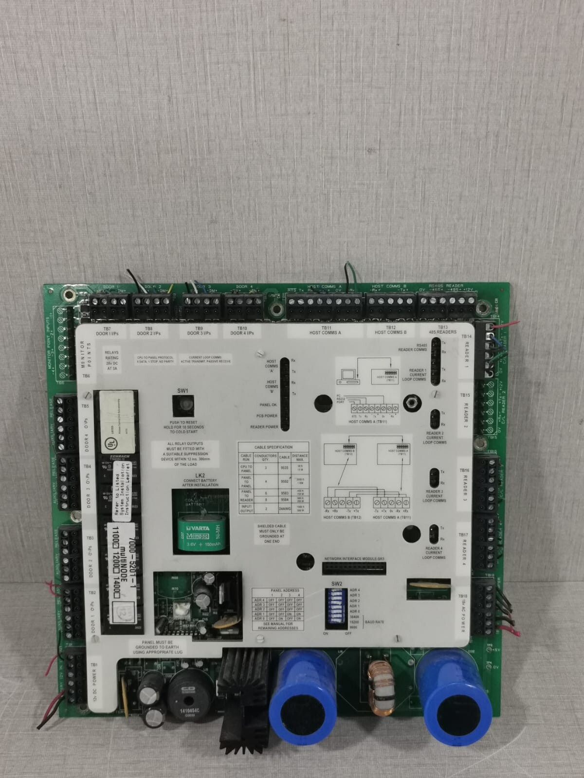 AMAG TECHNOLOGY 7000-5201-1 multiNODE 1100 ACCESS CONTROL PANEL 2 DOOR