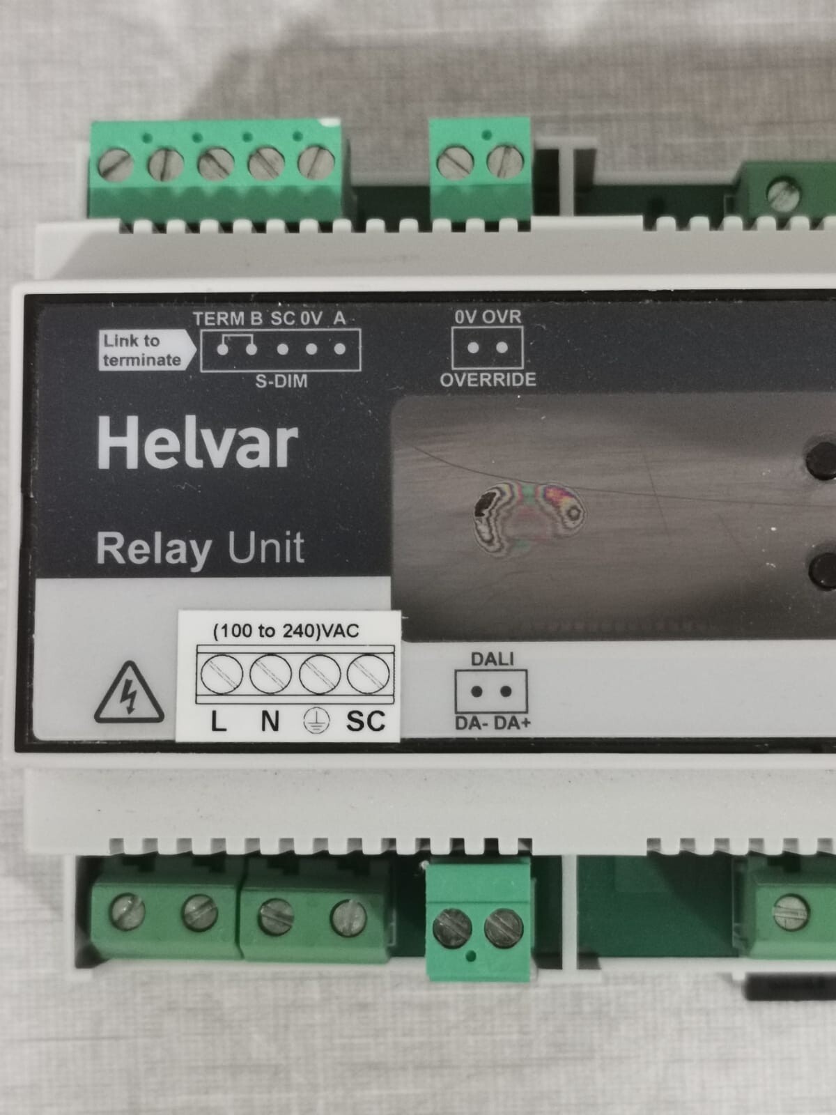 HELVAR 498 HELVAR 498 DIGIDIM V1.6 REV.6 RELAY UNIT, 100-240 VAC, 128A, 45Hz-65Hz 2