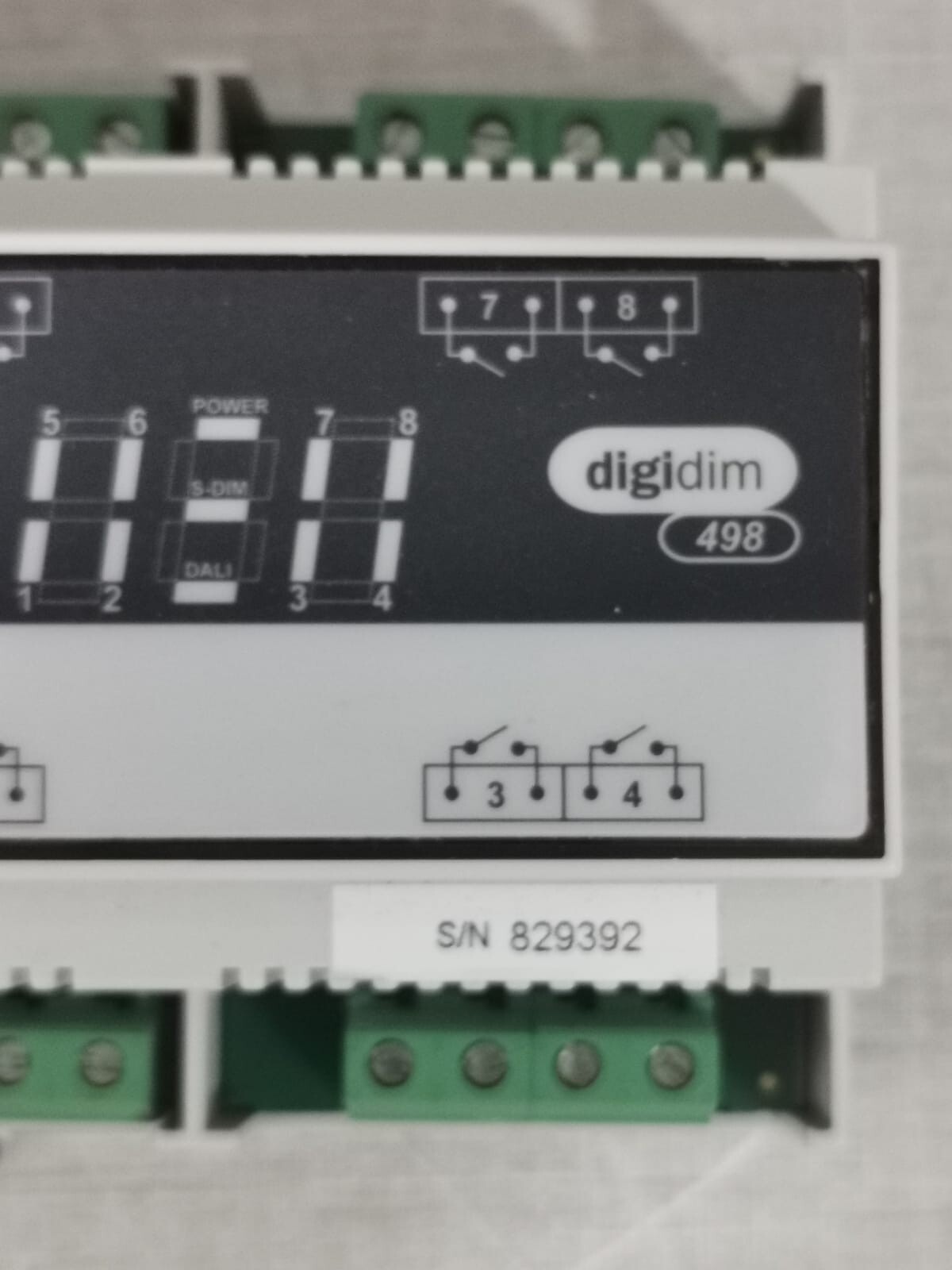 HELVAR 498 HELVAR 498 DIGIDIM V1.6 REV.6 RELAY UNIT, 100-240 VAC, 128A, 45Hz-65Hz 3