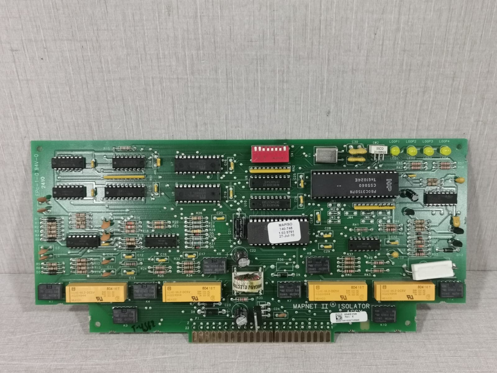 SIMPLEX 565-158 REV.E MAPNET II ISOLATOR FIRE ALARM BOARD