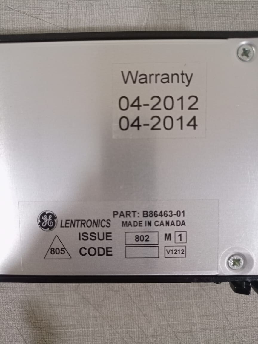GE B86463-01 GE Lentronics B86463-01 CONTACT I/O UNIT / 08786463-02 6