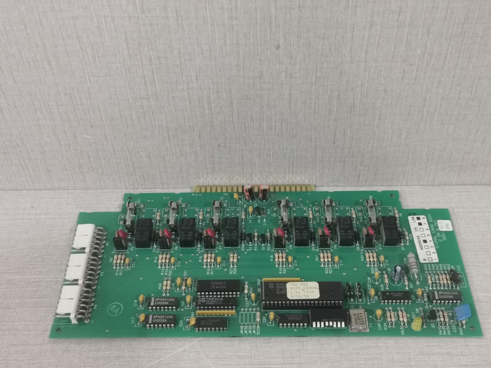 Simplex 565-453 REV B SIMPLEX SIGNAL CARD ASSY 565-453 REV B -2 OR 6 CKT FIRE ALARM 4