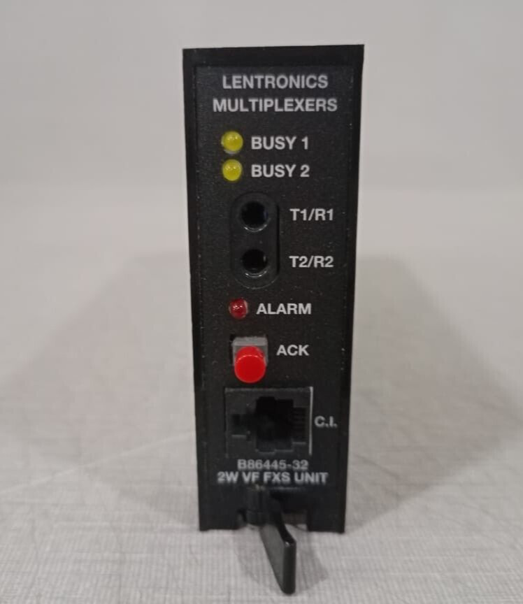 GE LENTRONICS MULTIPLEXERS B86445-32 2W VF FXS UNIT