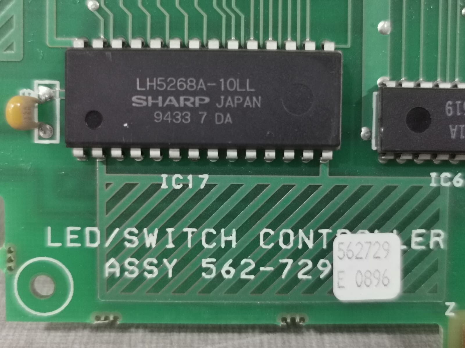 Simplex 562-729 SIMPLEX 562-729 LED/SWITCH CONTROLLER ASSY CARD 2
