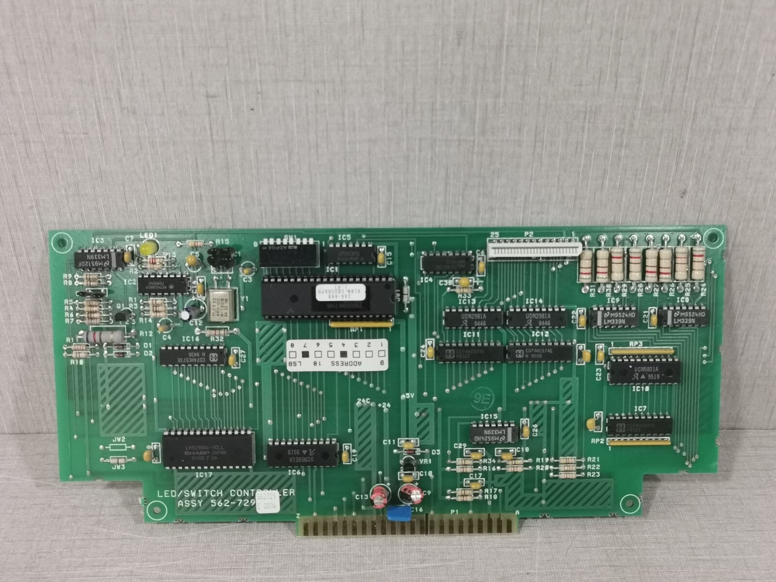 SIMPLEX 562-729 LED/SWITCH CONTROLLER ASSY CARD