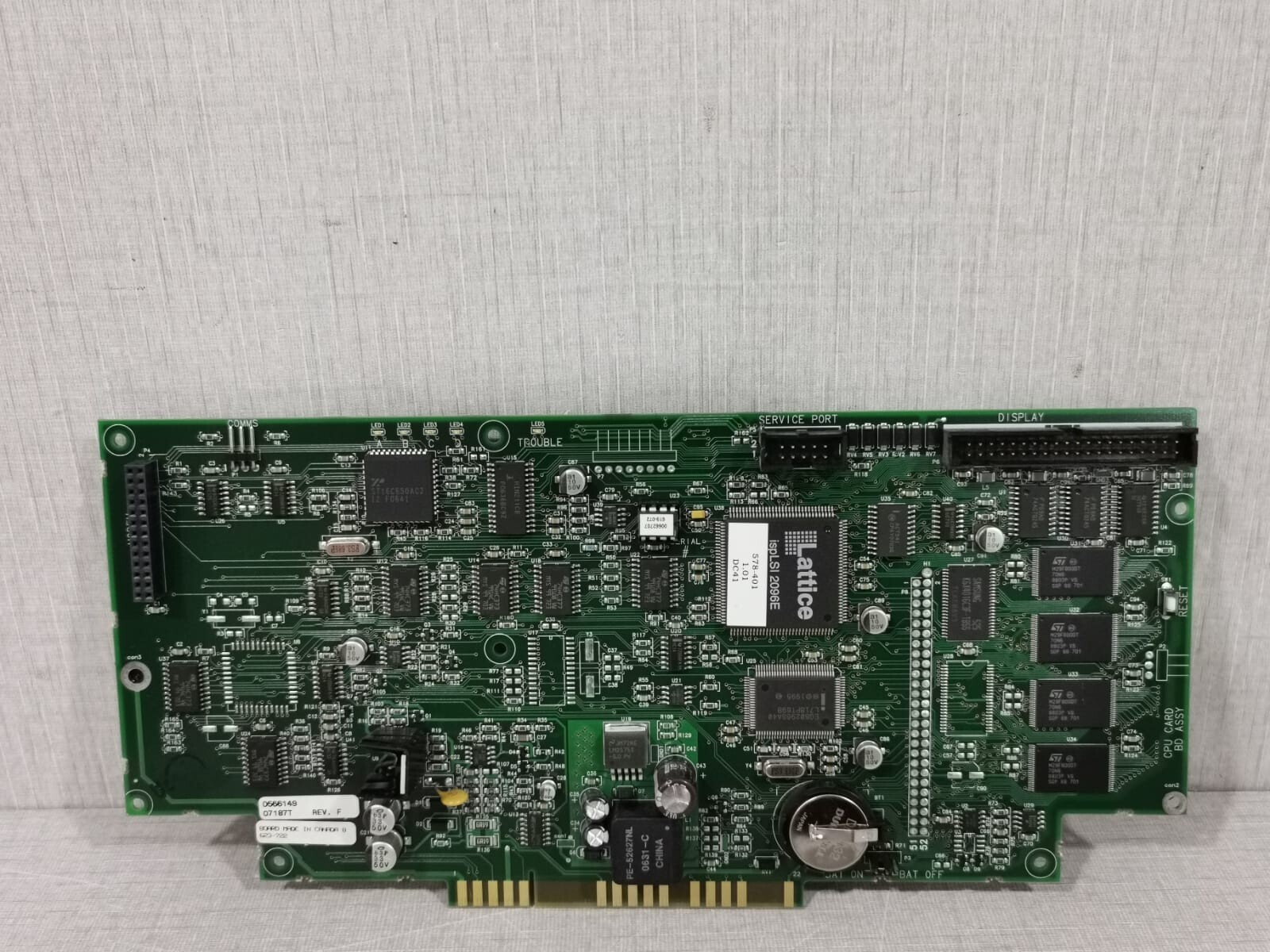 SIMPLEX 4100-7151 PCA MASTER CONTROLLER 566-149 REV F CIRCUIT BOARD CARD