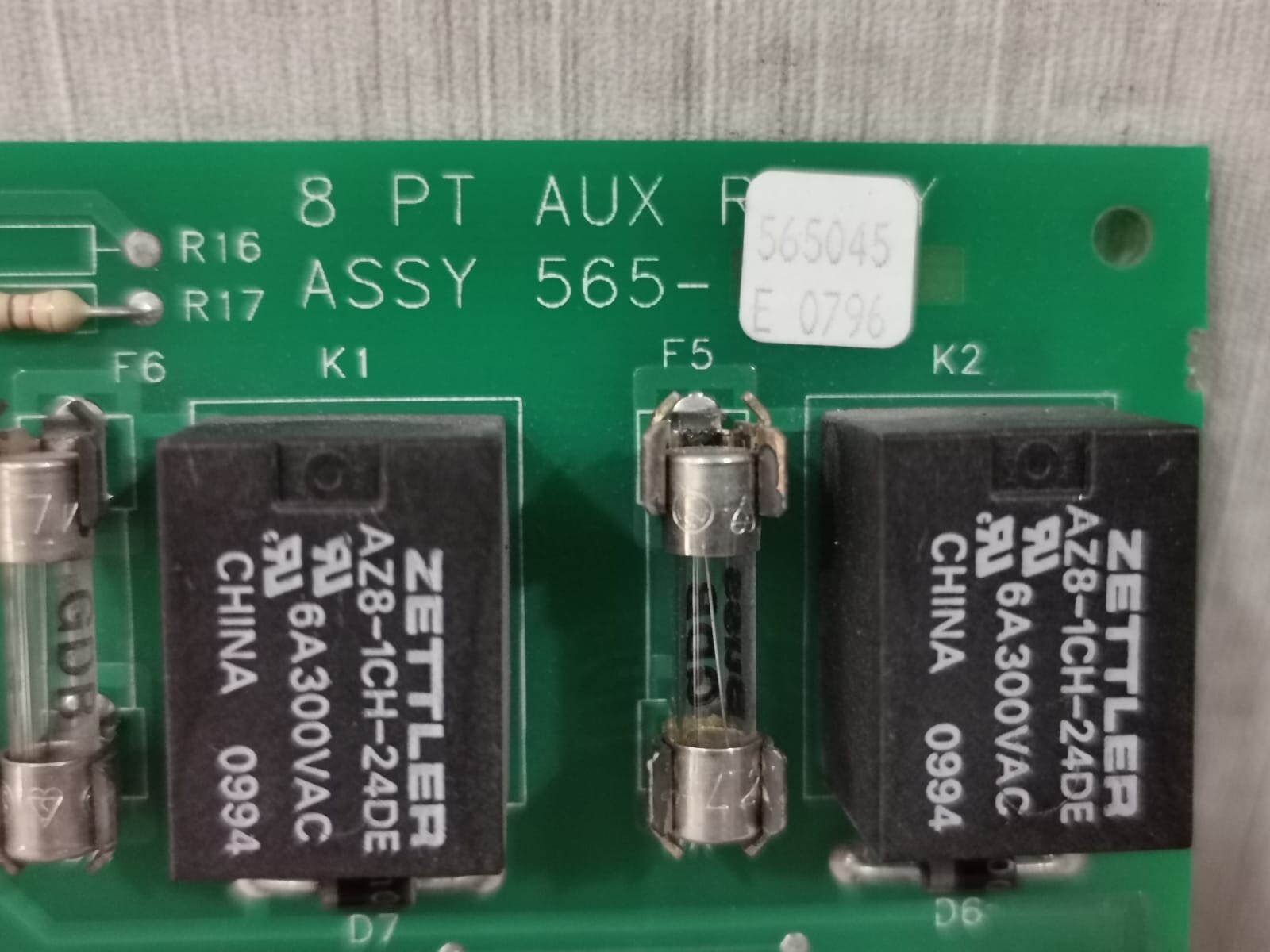 Simplex 565-045 SIMPLEX 565-045 8 PT AUX RELAY BOARD 2